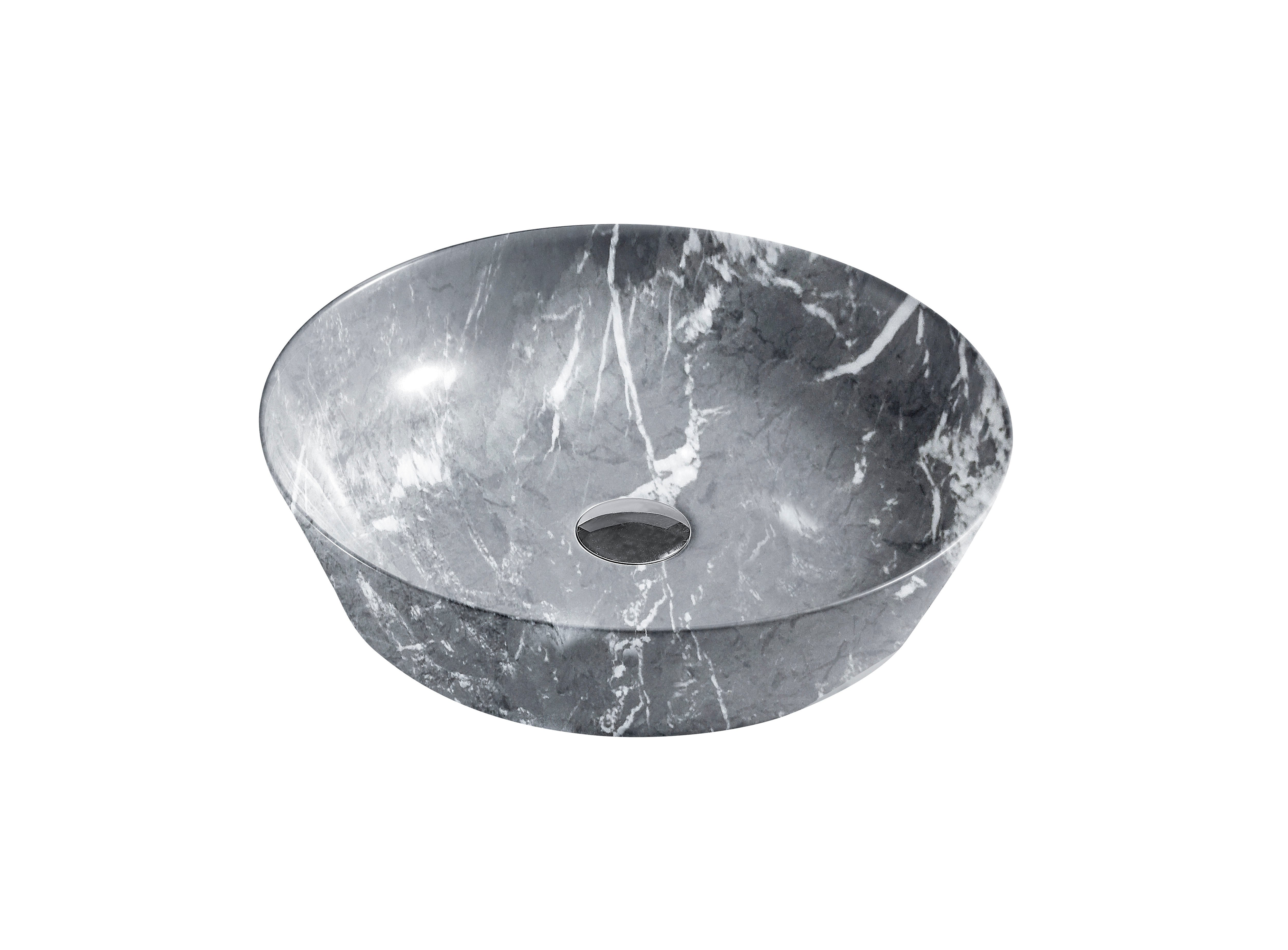 Round Pro lavabo sobre encimera 43,5x43,5 cm, gris