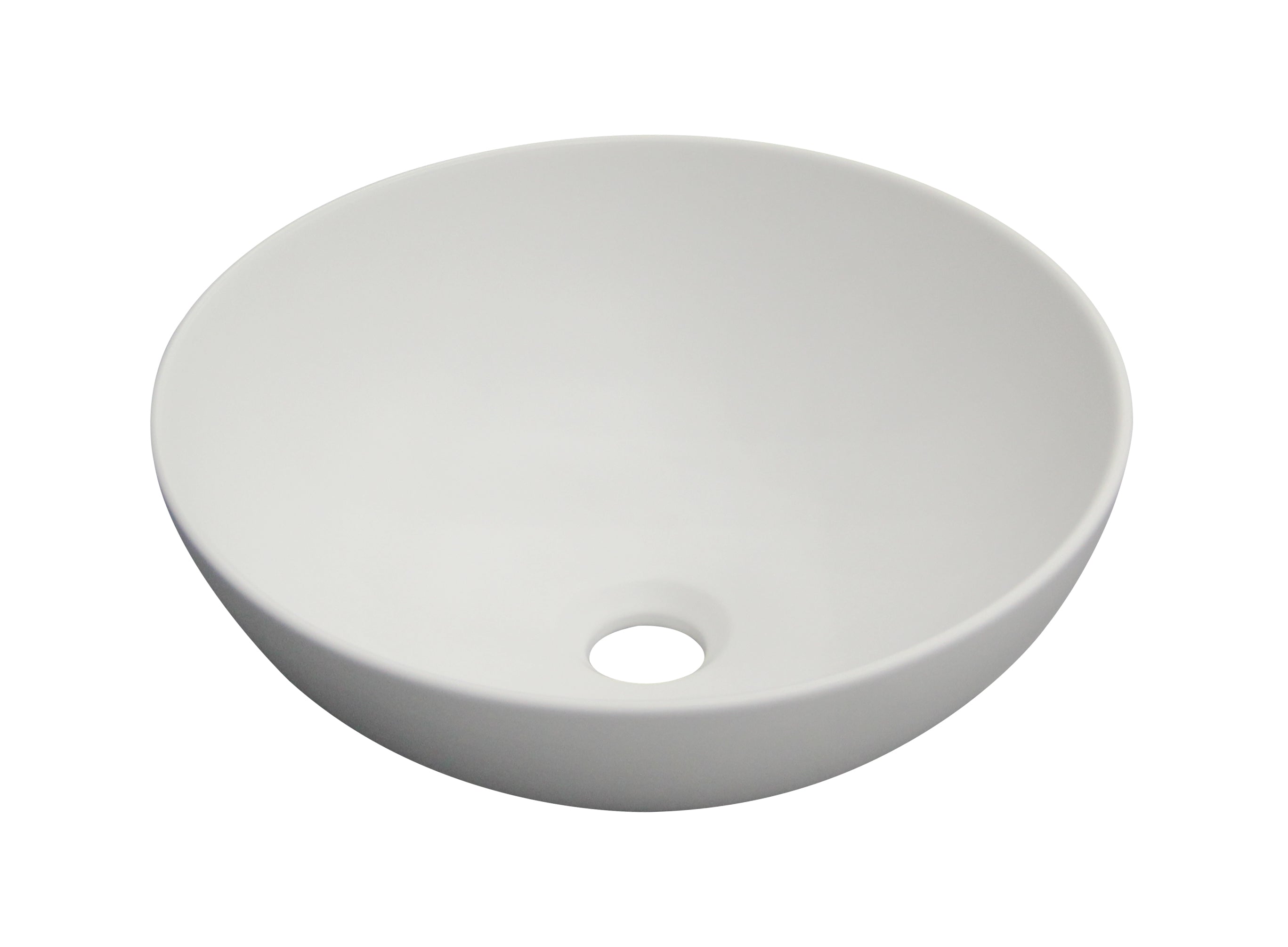 Aqua countertop washbasin, matte white, 40x40cm