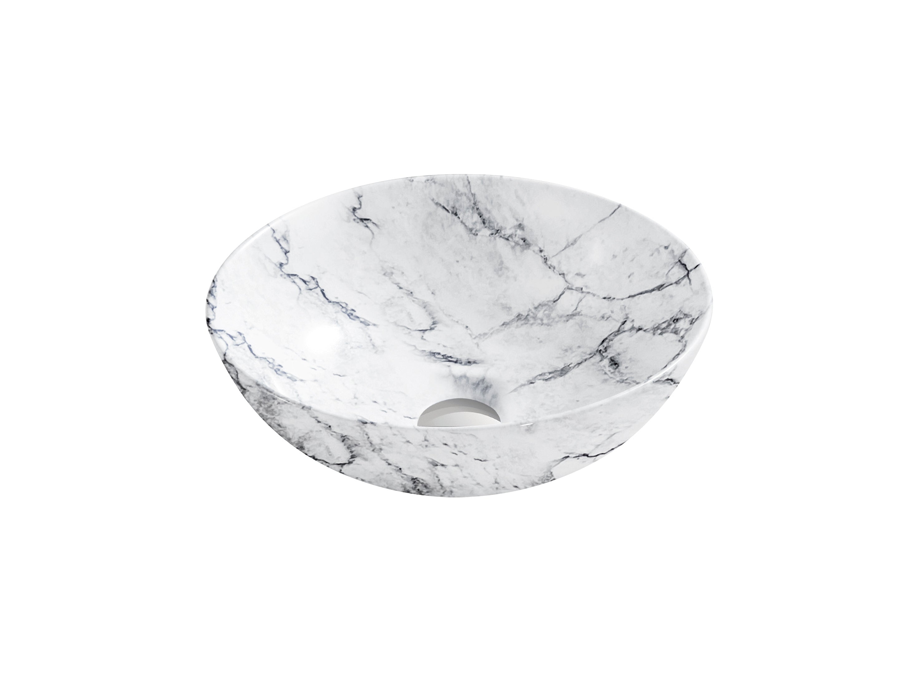 Умивальник накладний Aqua, light grey granite, 40*40 см