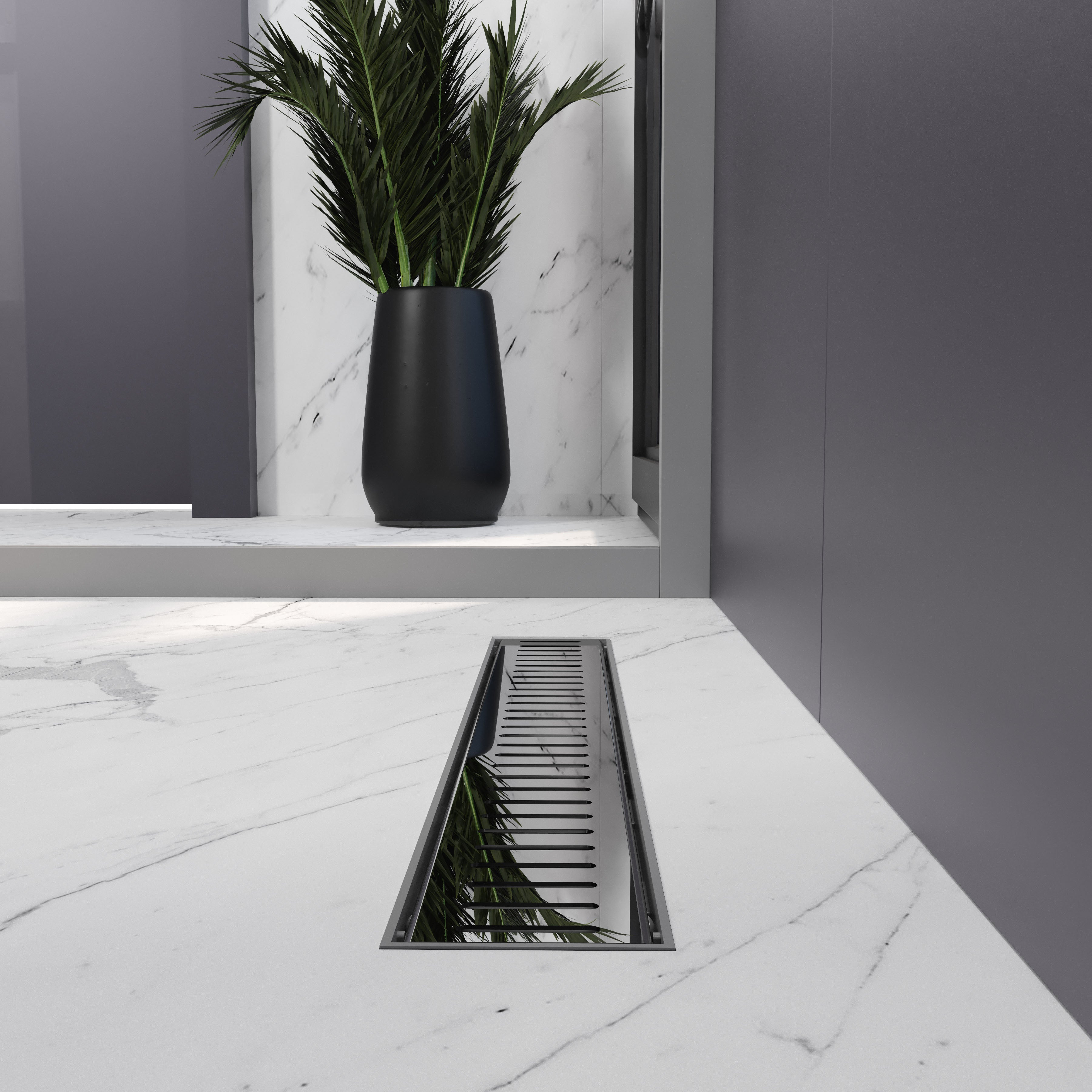 Трап лінійний AQUA 50cм та решіткою Line