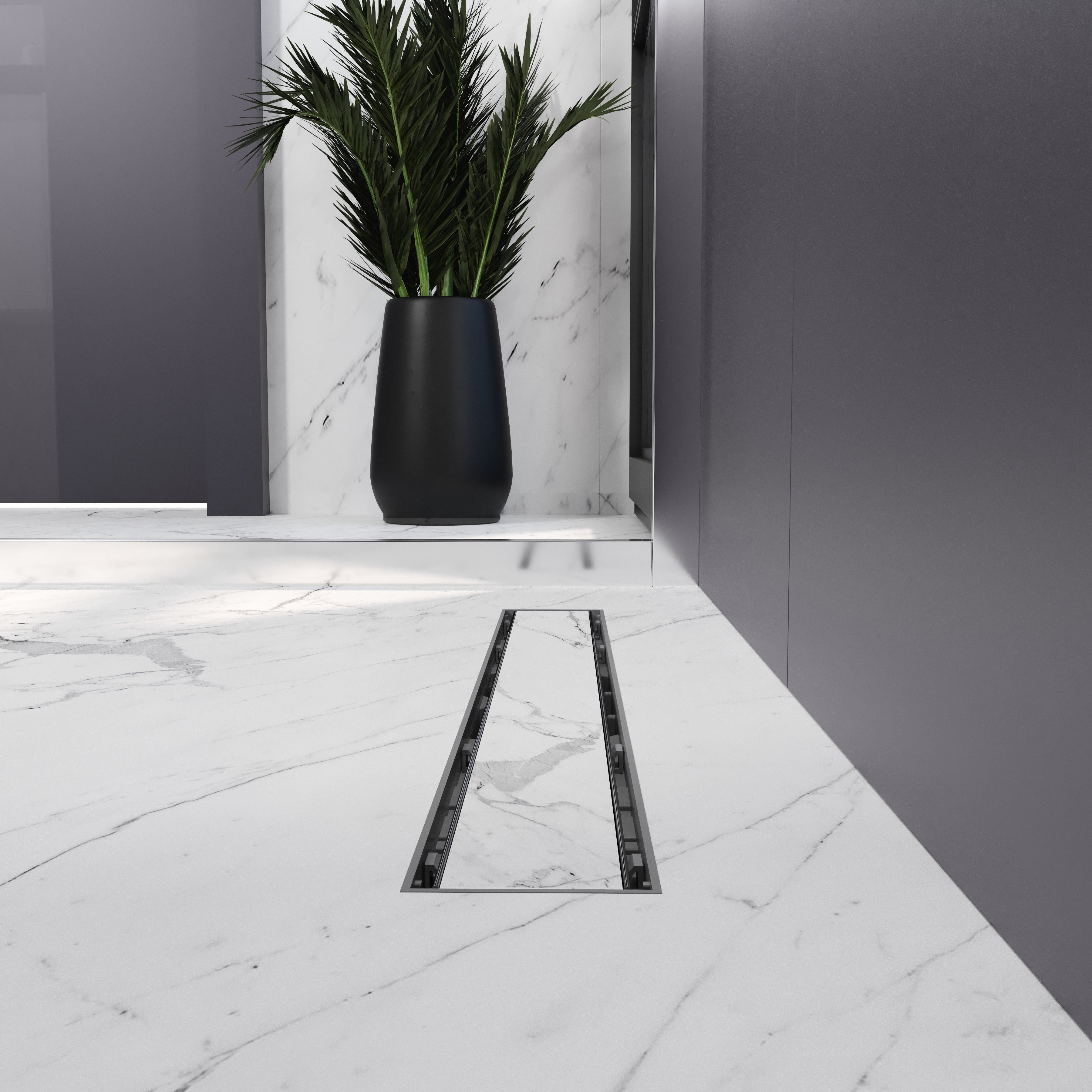 Aqua odpływ liniowy 60 cm z rusztem DUO pod płytkę