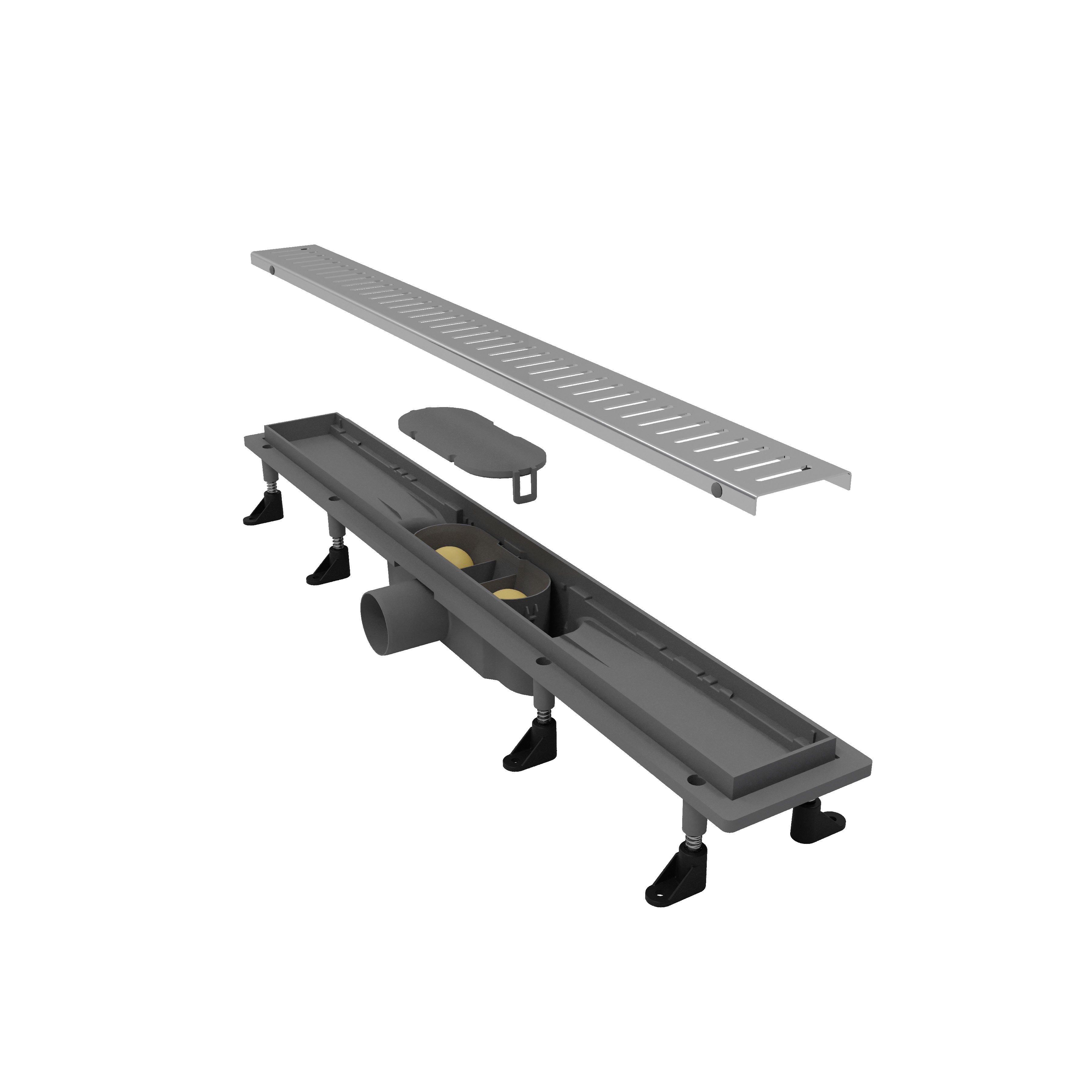 Трап лінійний AQUA 80cм та решіткою Line