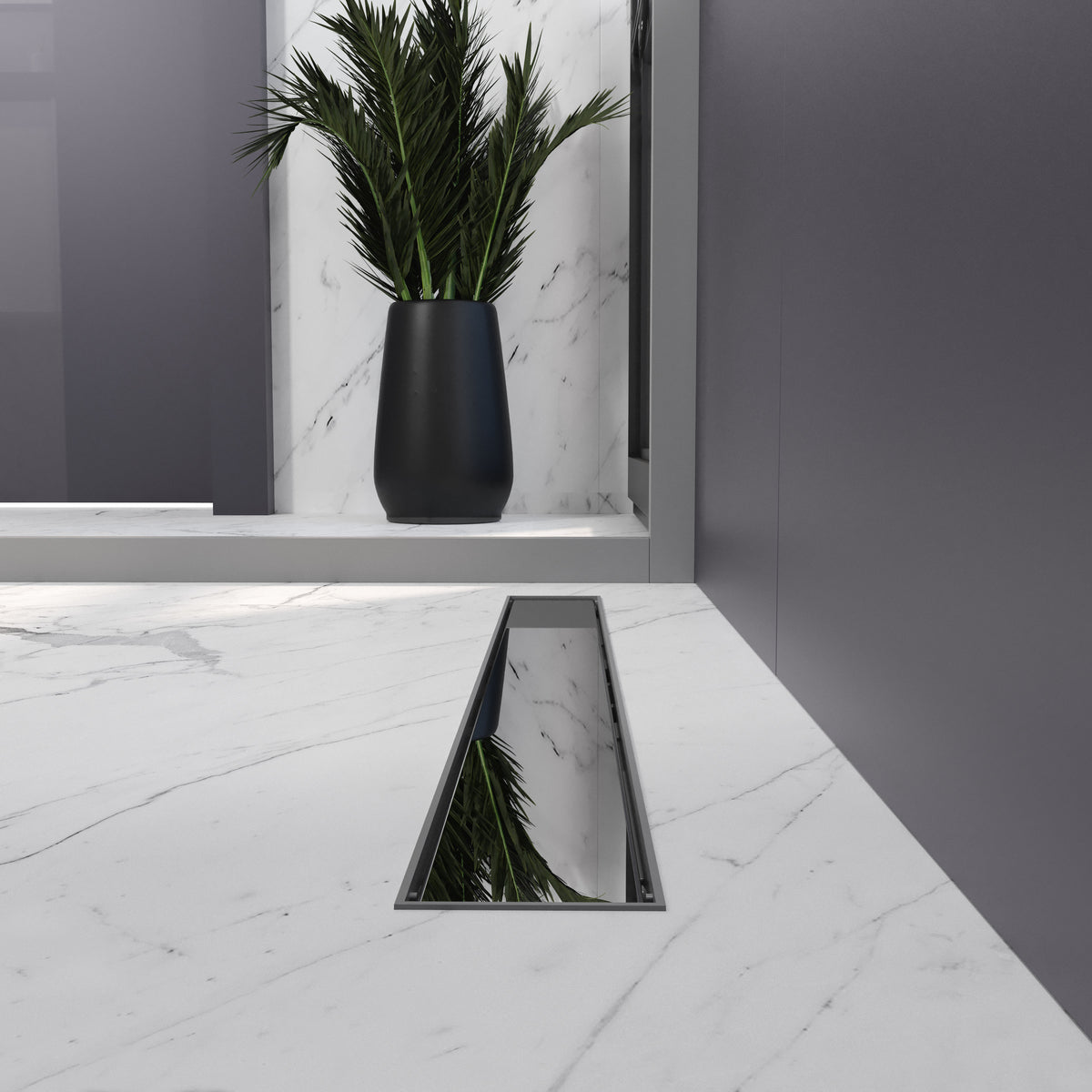 Aqua shower drain 70cm with Grace grid