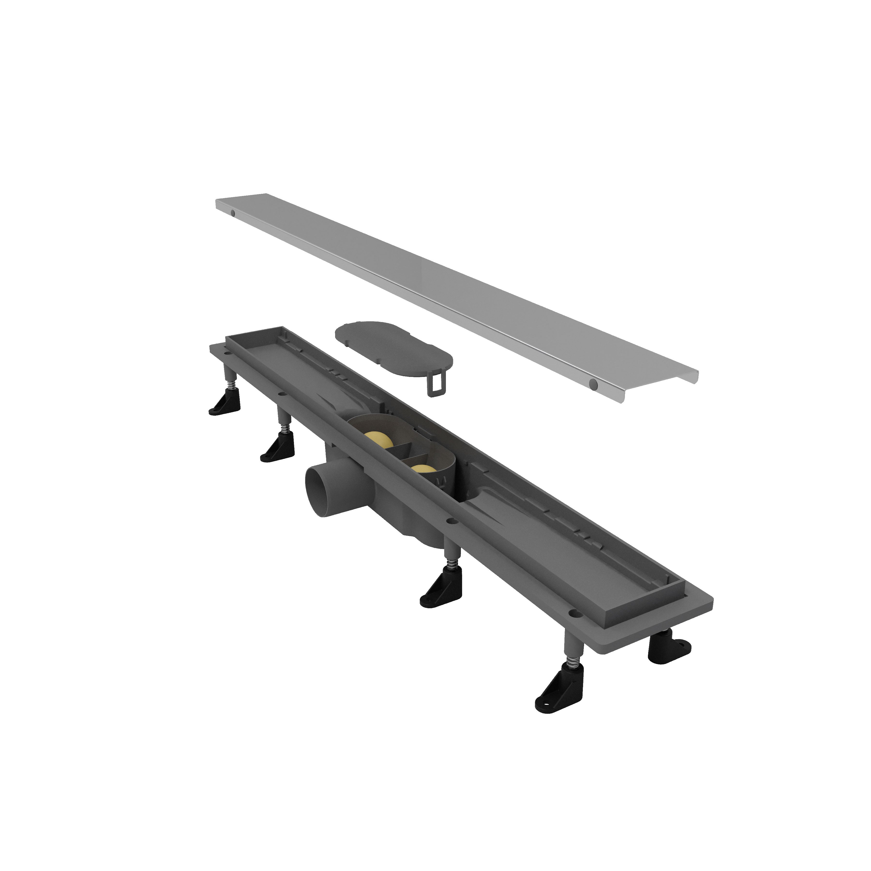 Aqua shower drain 70cm with Grace grid