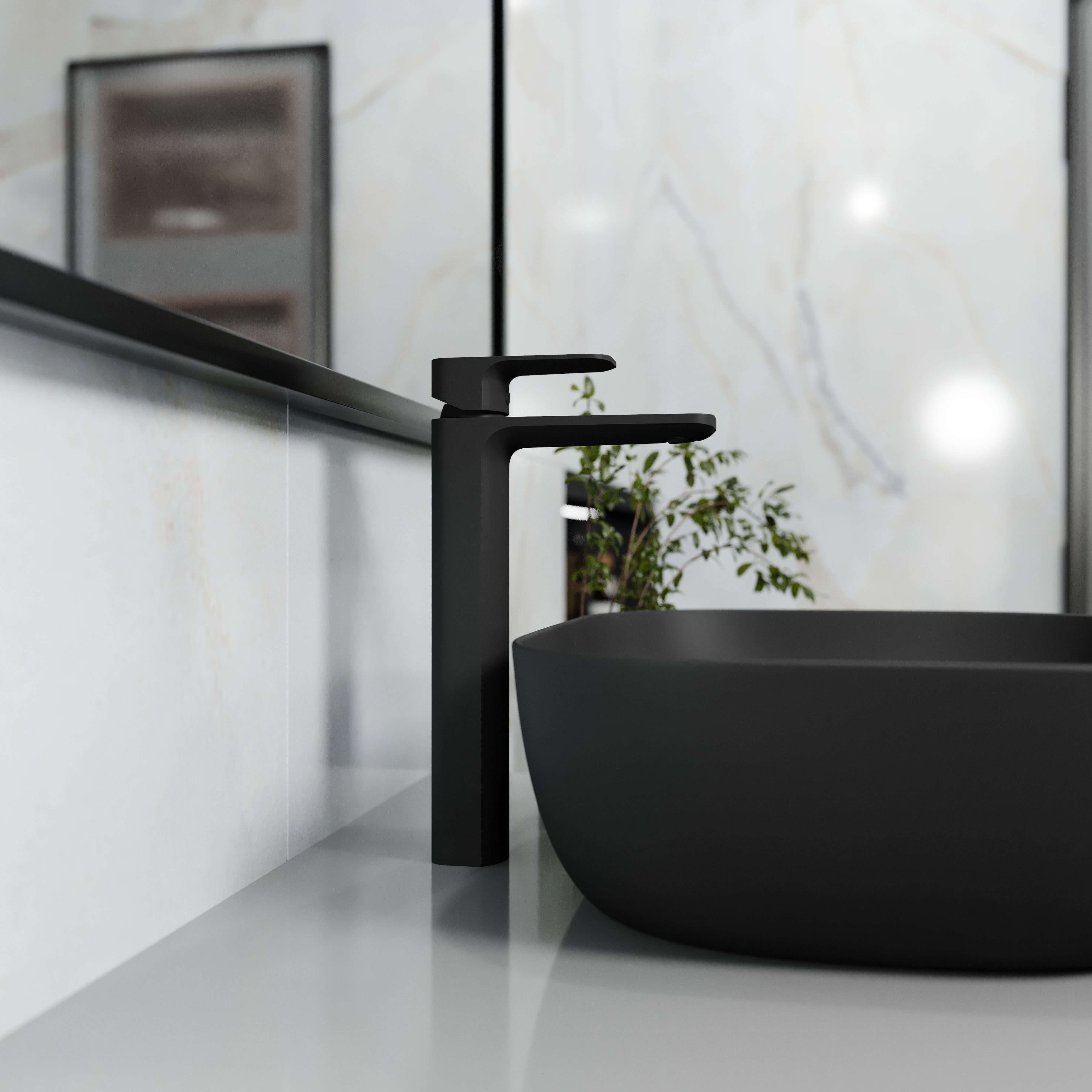 Trend XL washbasin faucet, matte black