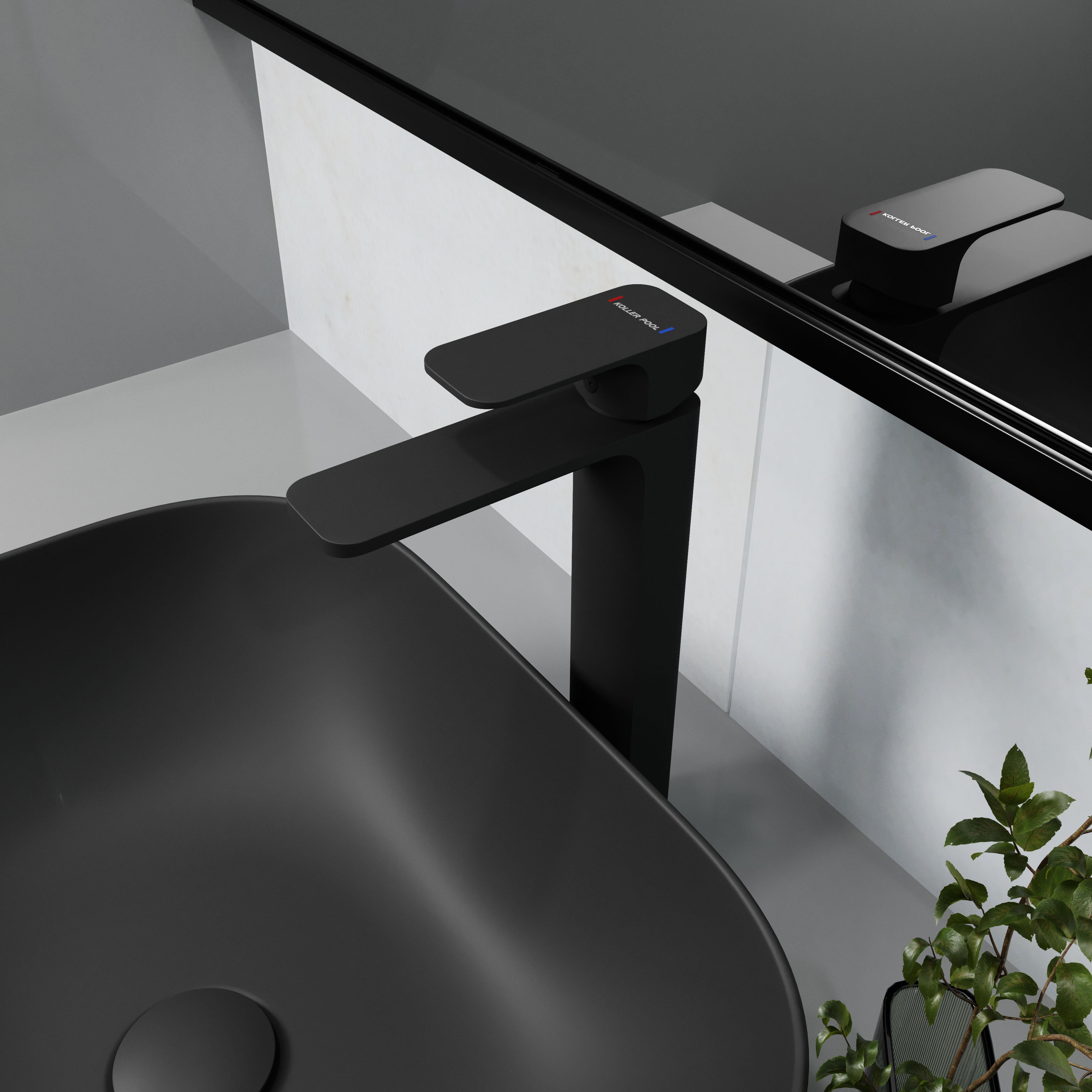 Trend XL washbasin faucet, matte black