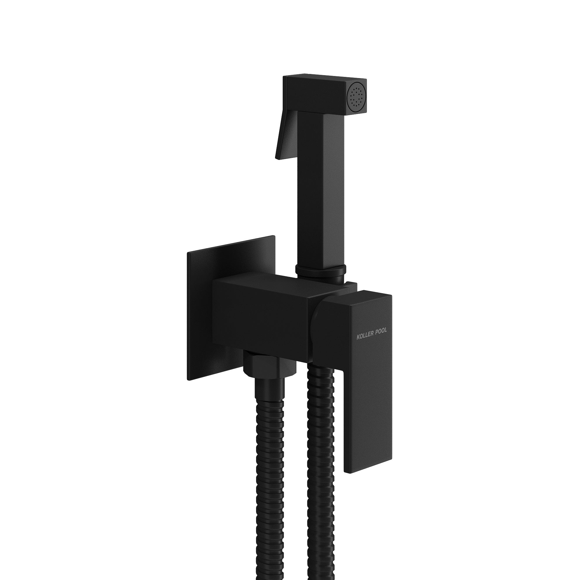 Neon набір гігієнічного душу зі змішувачем, чорний матовий