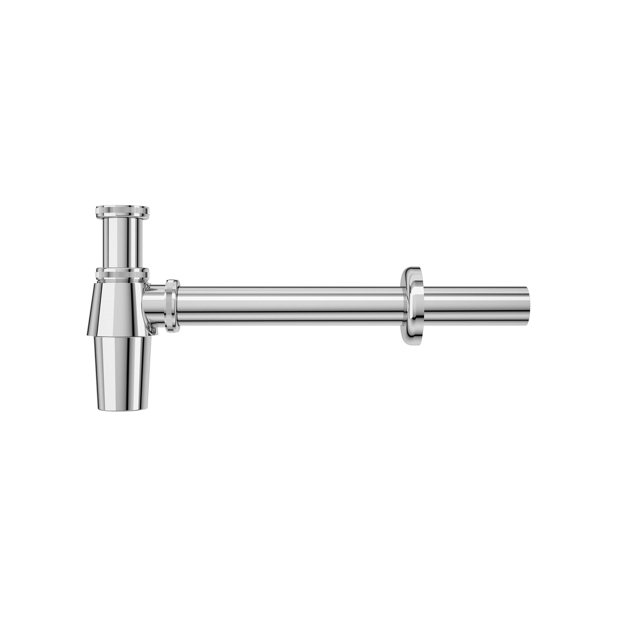 Sifón botella para lavabo, latón, Ø32 mm, cromo