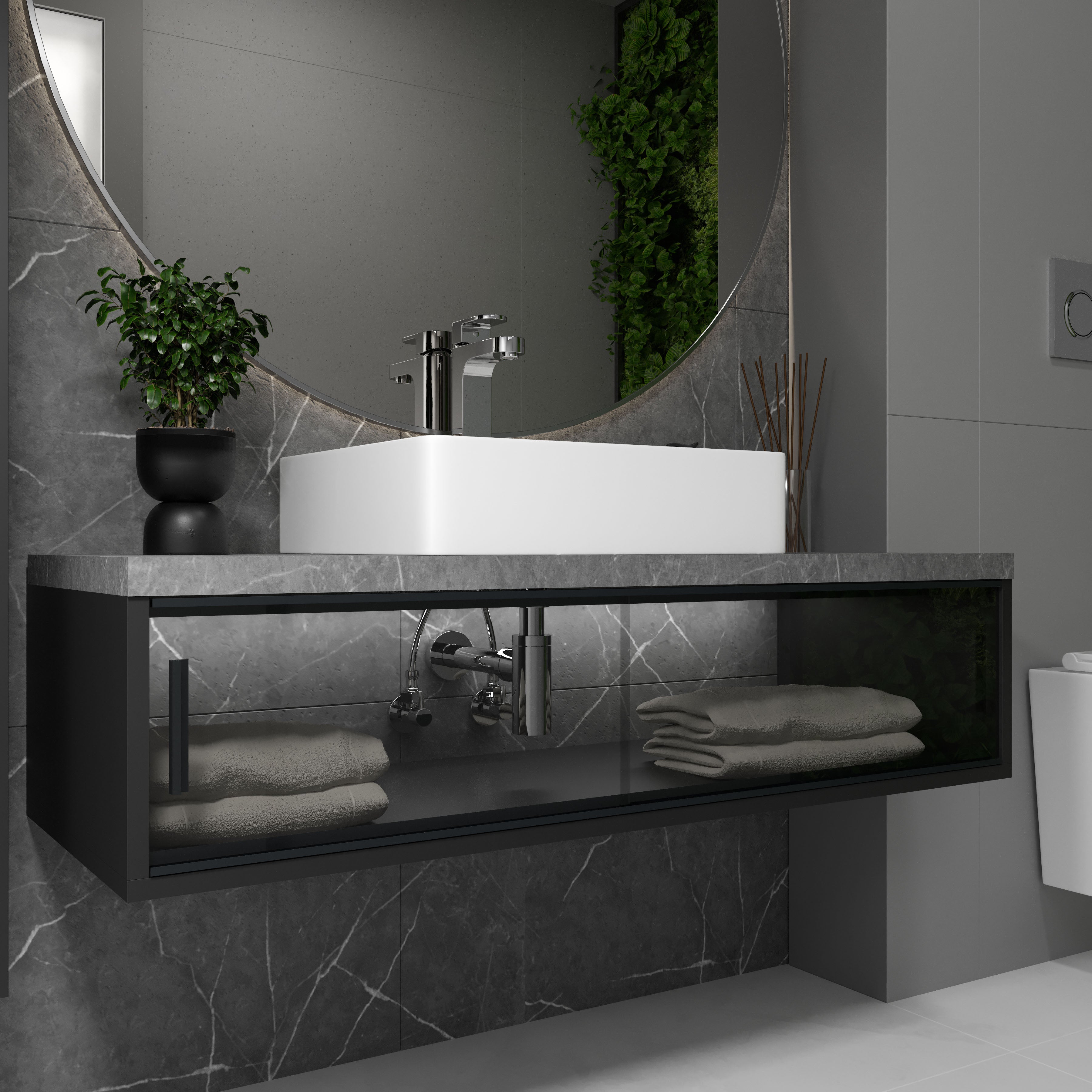 Sifón para lavabo, latón, Ø32 mm, cromo