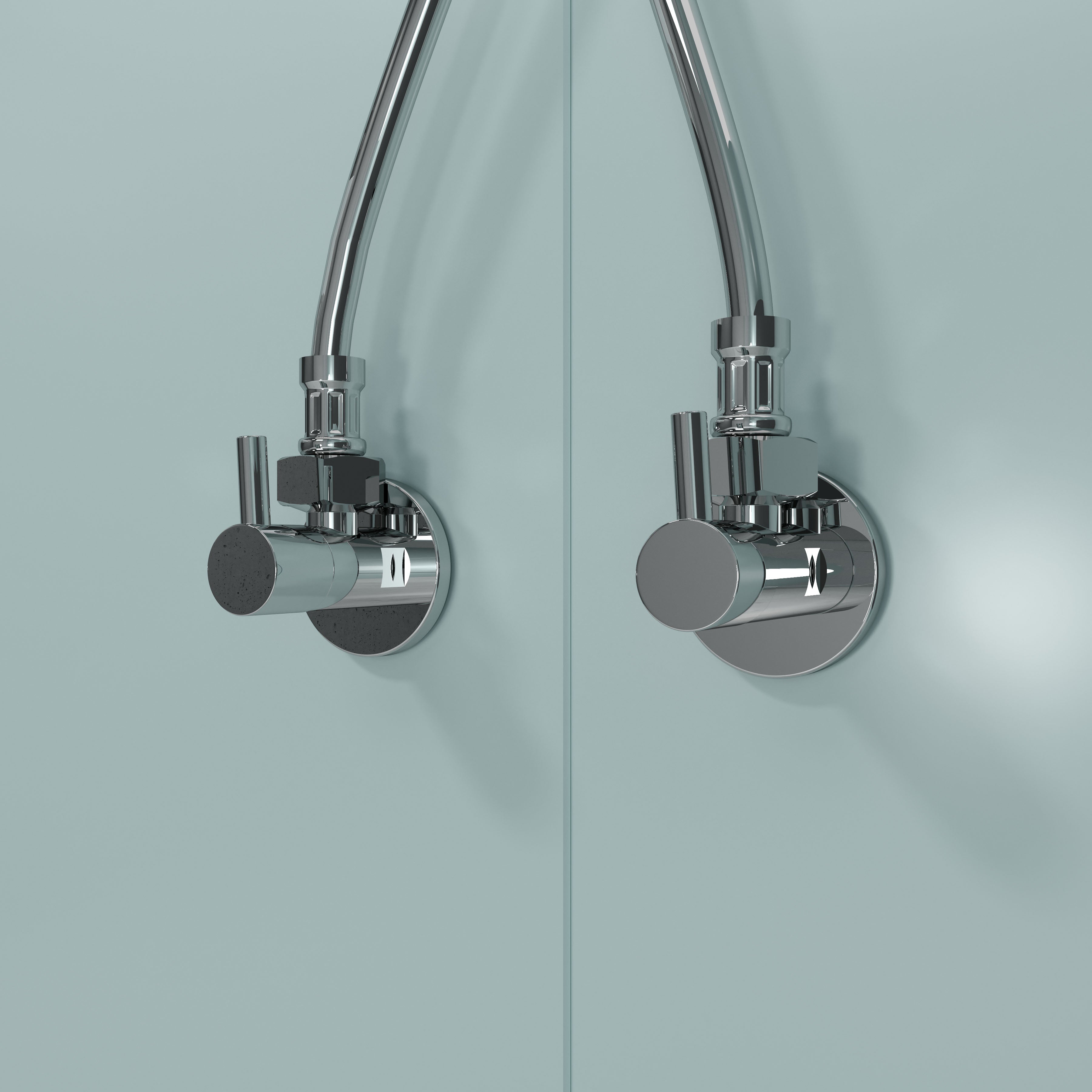 Rohový ventil 1/2x3/4 mosaz, chrom