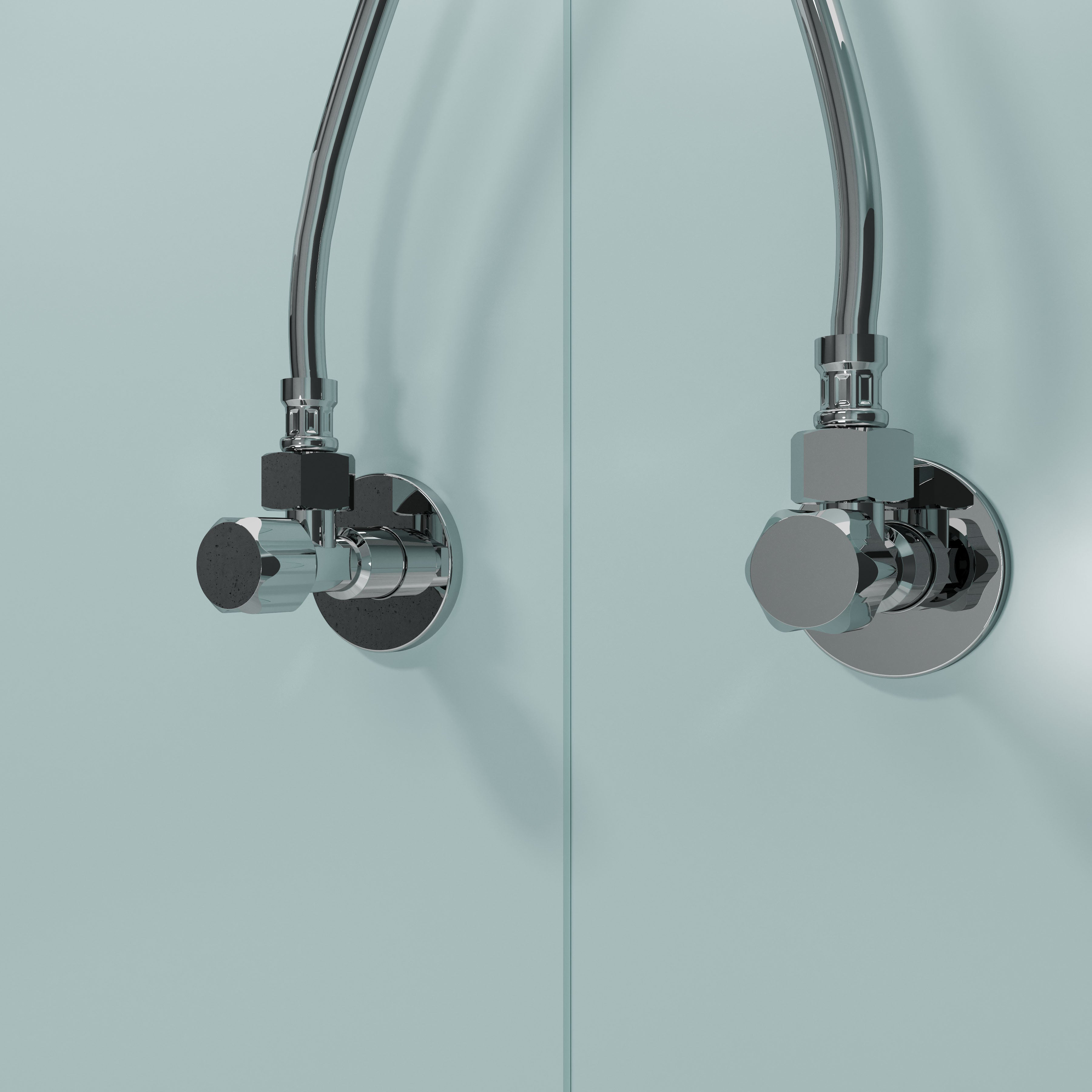 Кутовий вентиль універсальний 1/2х3/8 латунь, хром