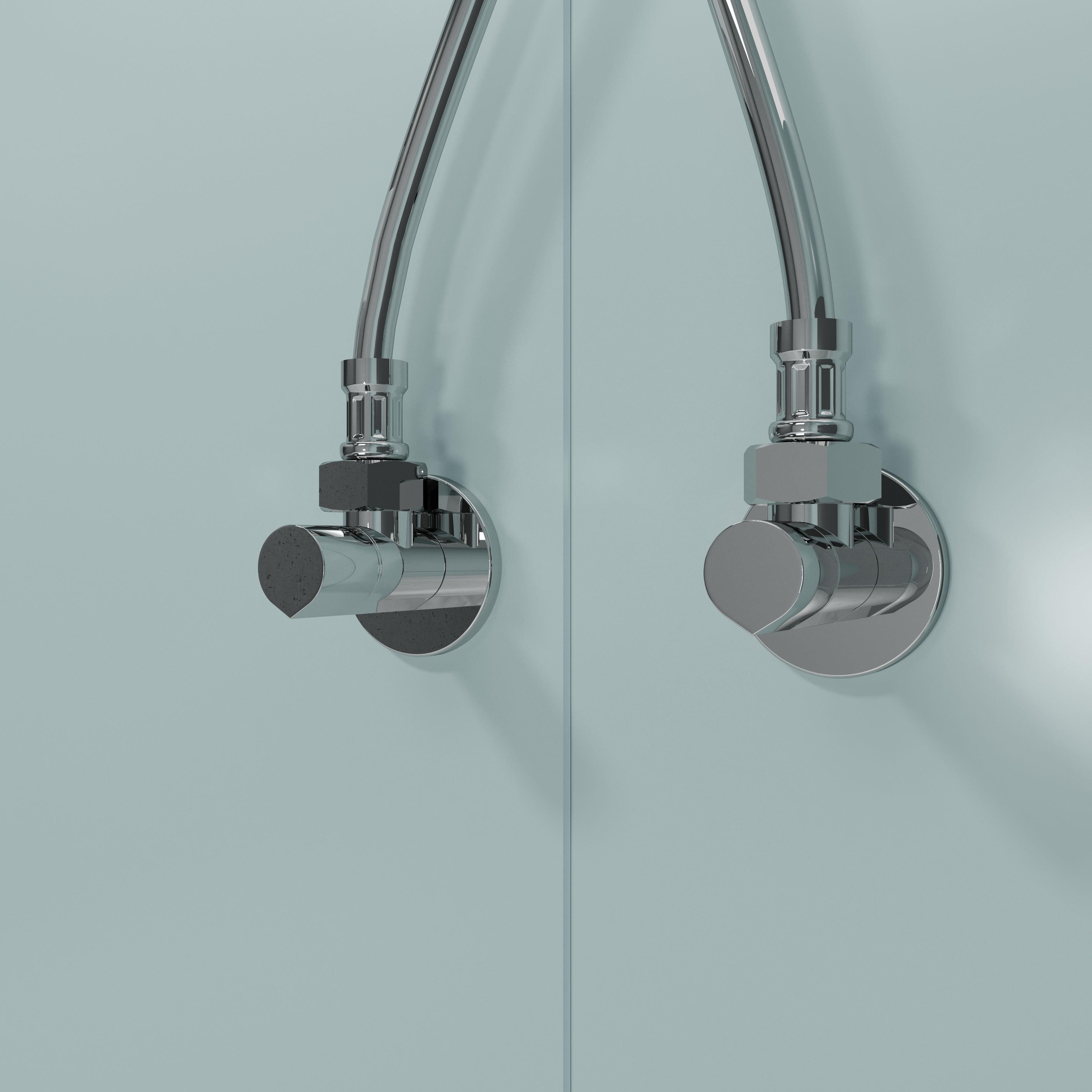 Кутовий вентиль 1/2х3/4 латунь, хром