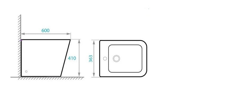 Сube stojící bidet