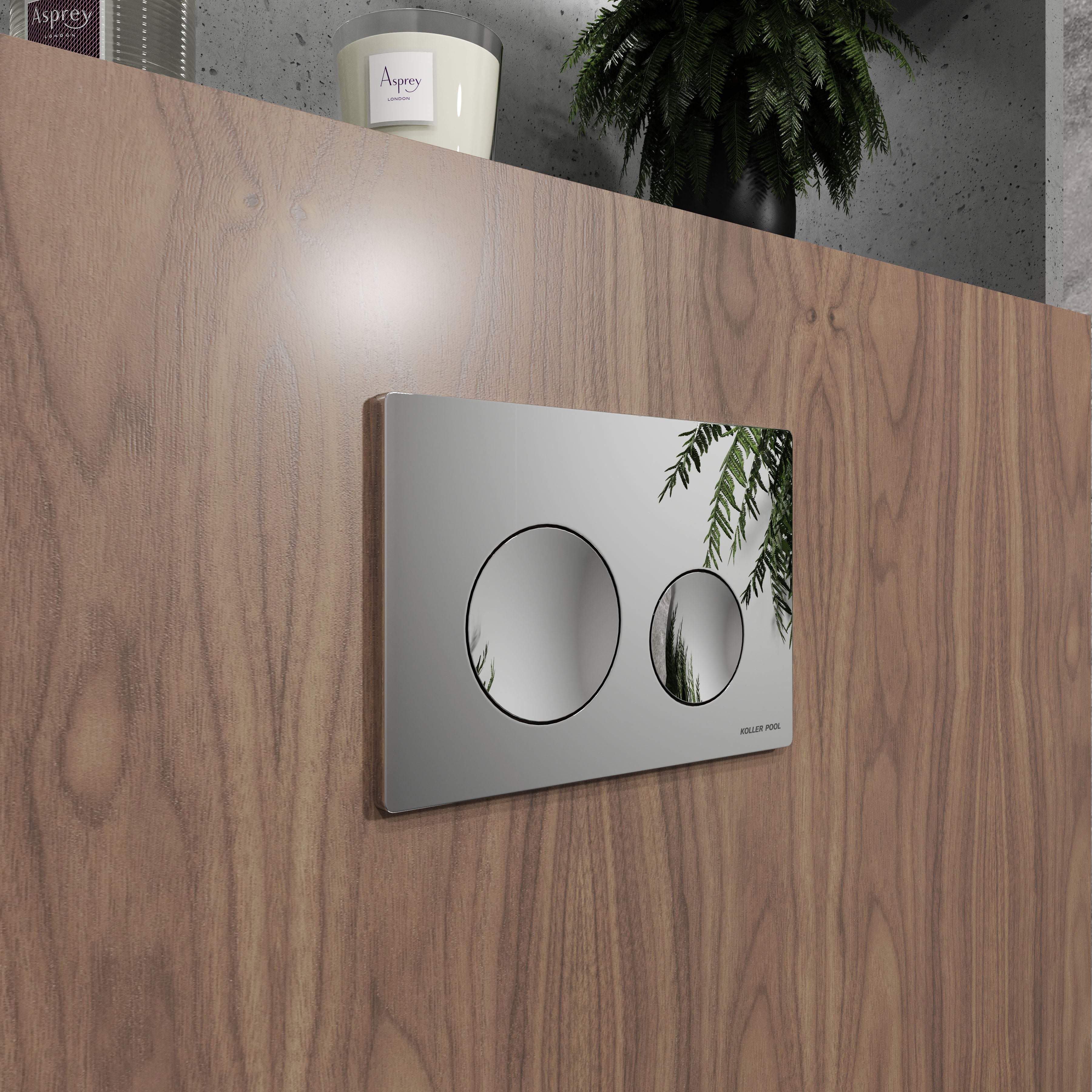 Round Pro New панель змиву хром глянсовий