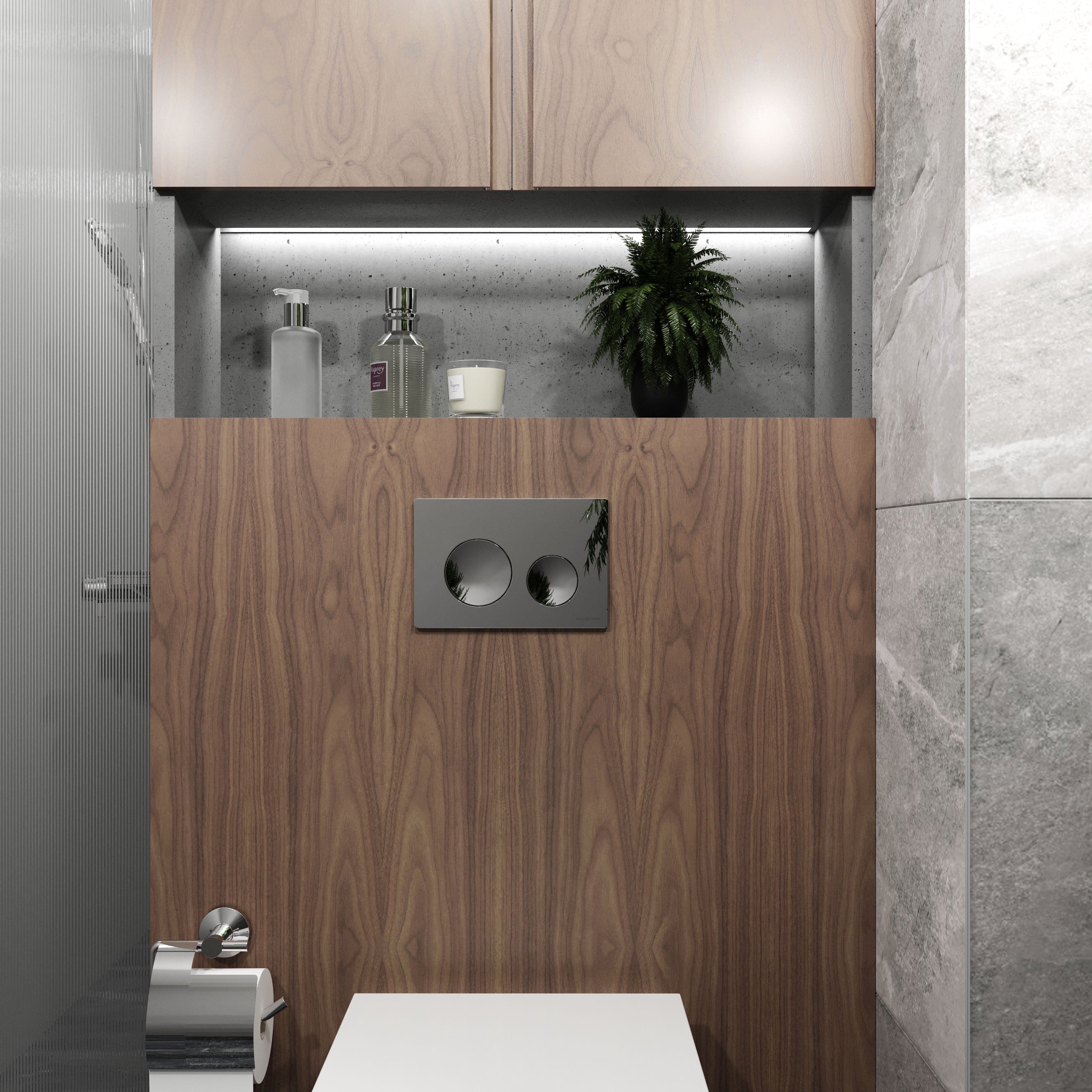 Round Pro New панель змиву хром глянсовий