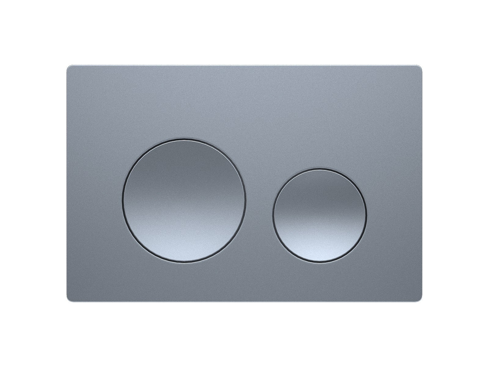 Round Pro New Placa de accionamiento cromo brillante