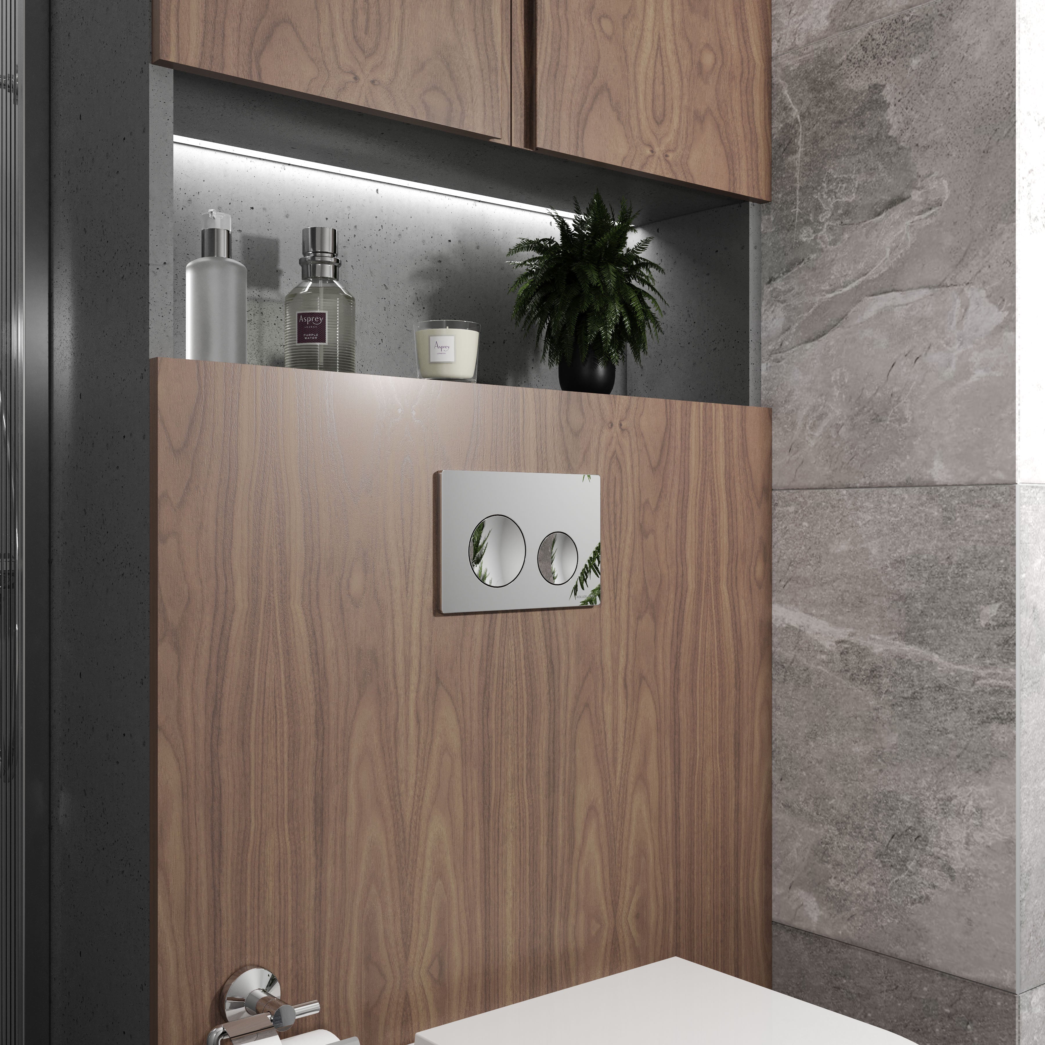 Round Pro New панель змиву хром глянсовий