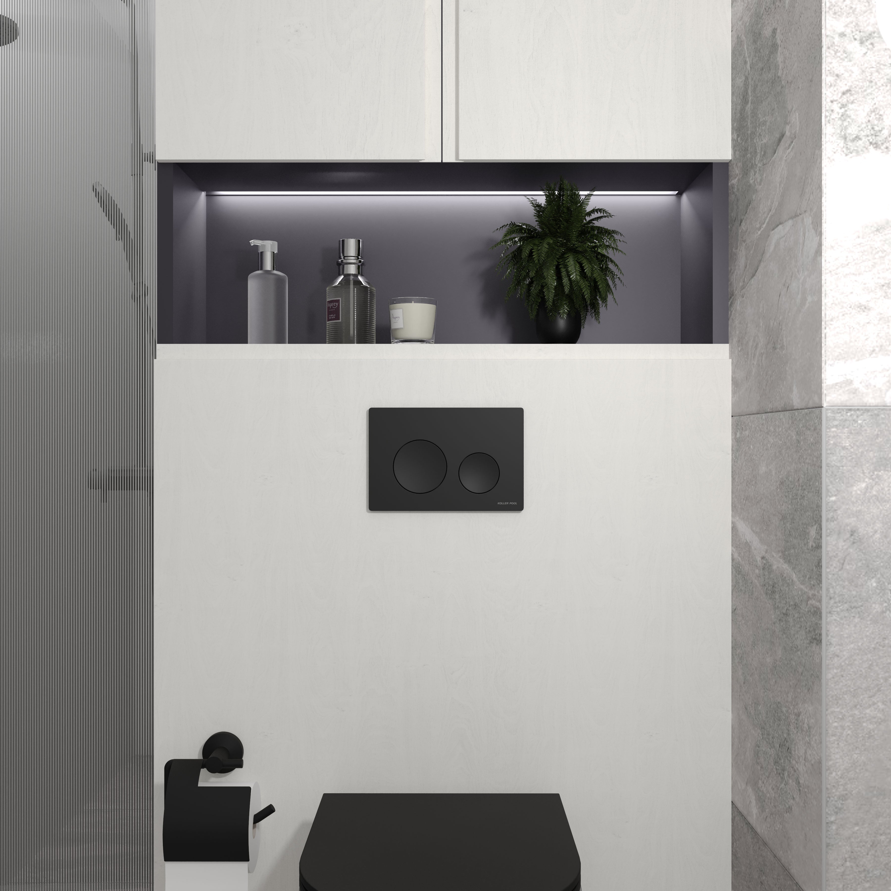 Round Pro New панель змиву чорний