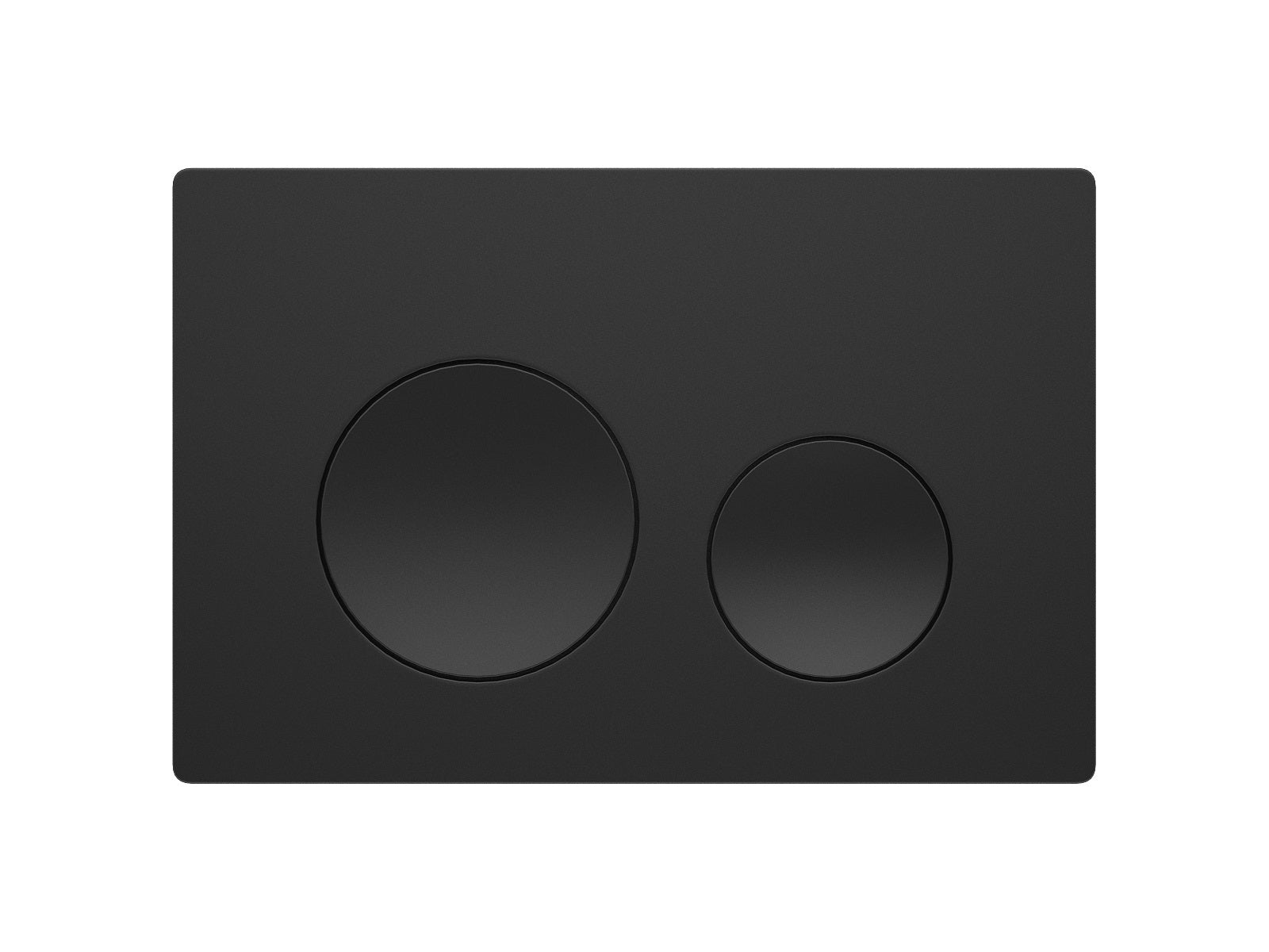 Round Pro New flush plate, black