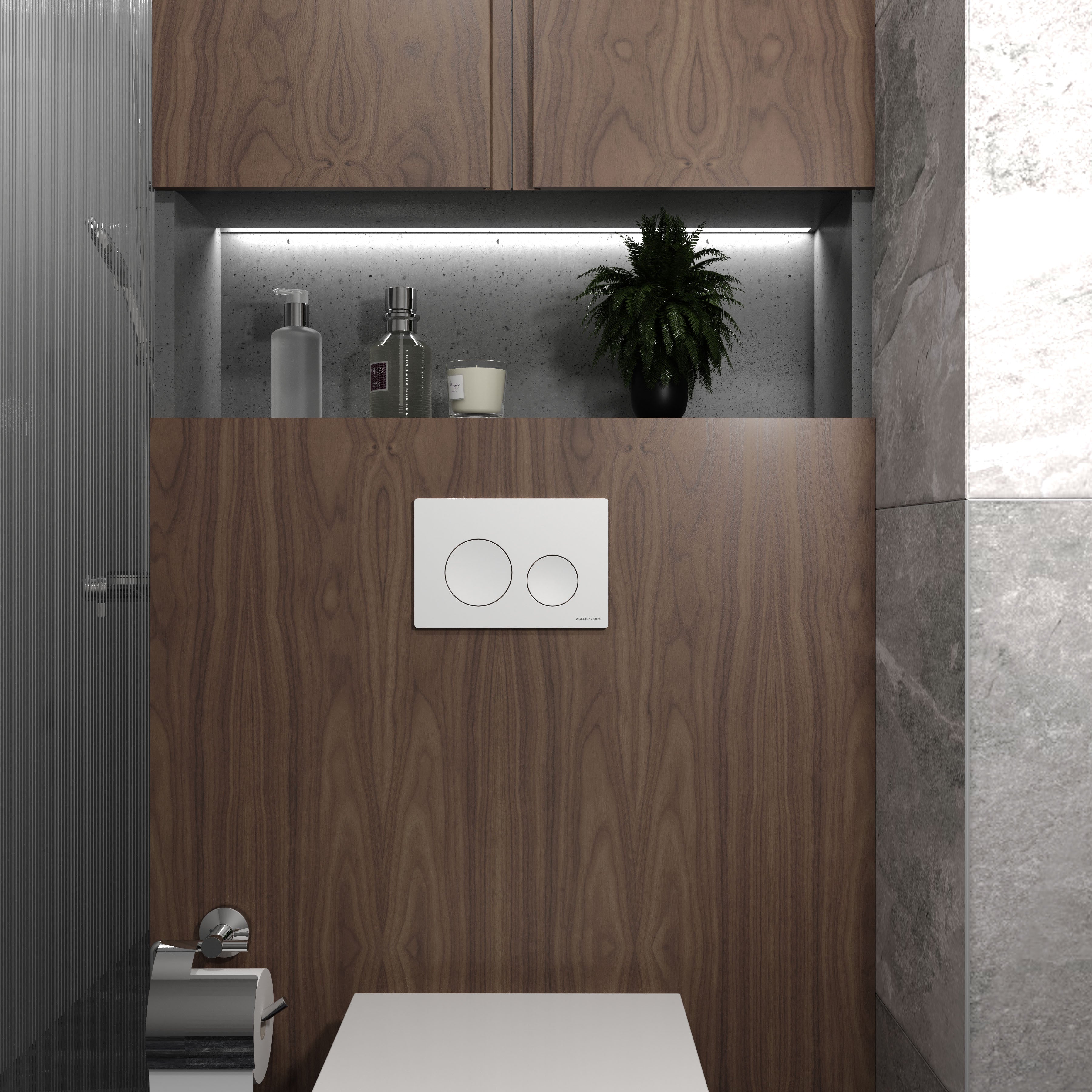 Round Pro New Placa de accionamiento blanco