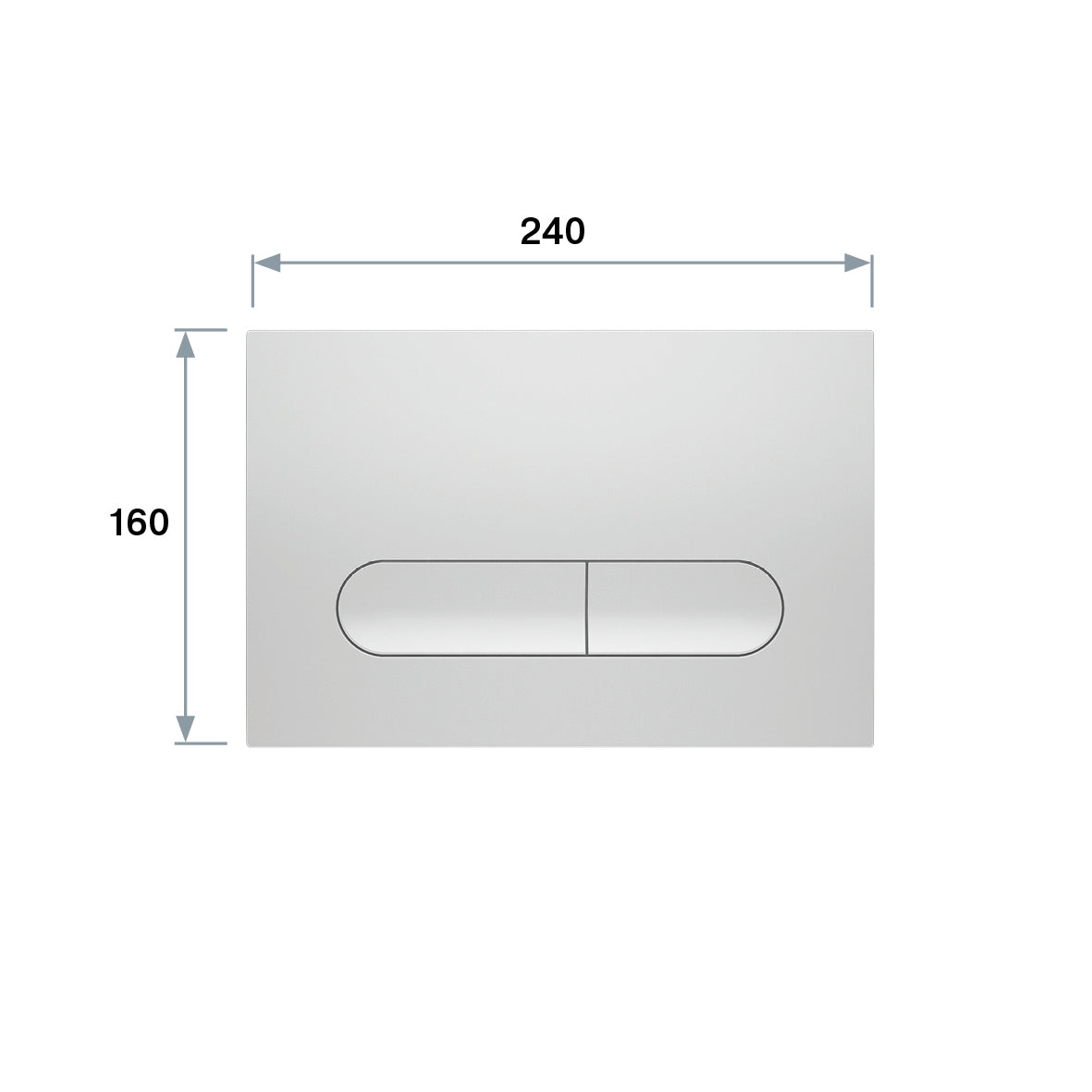 Orion Pro New flush panel, white