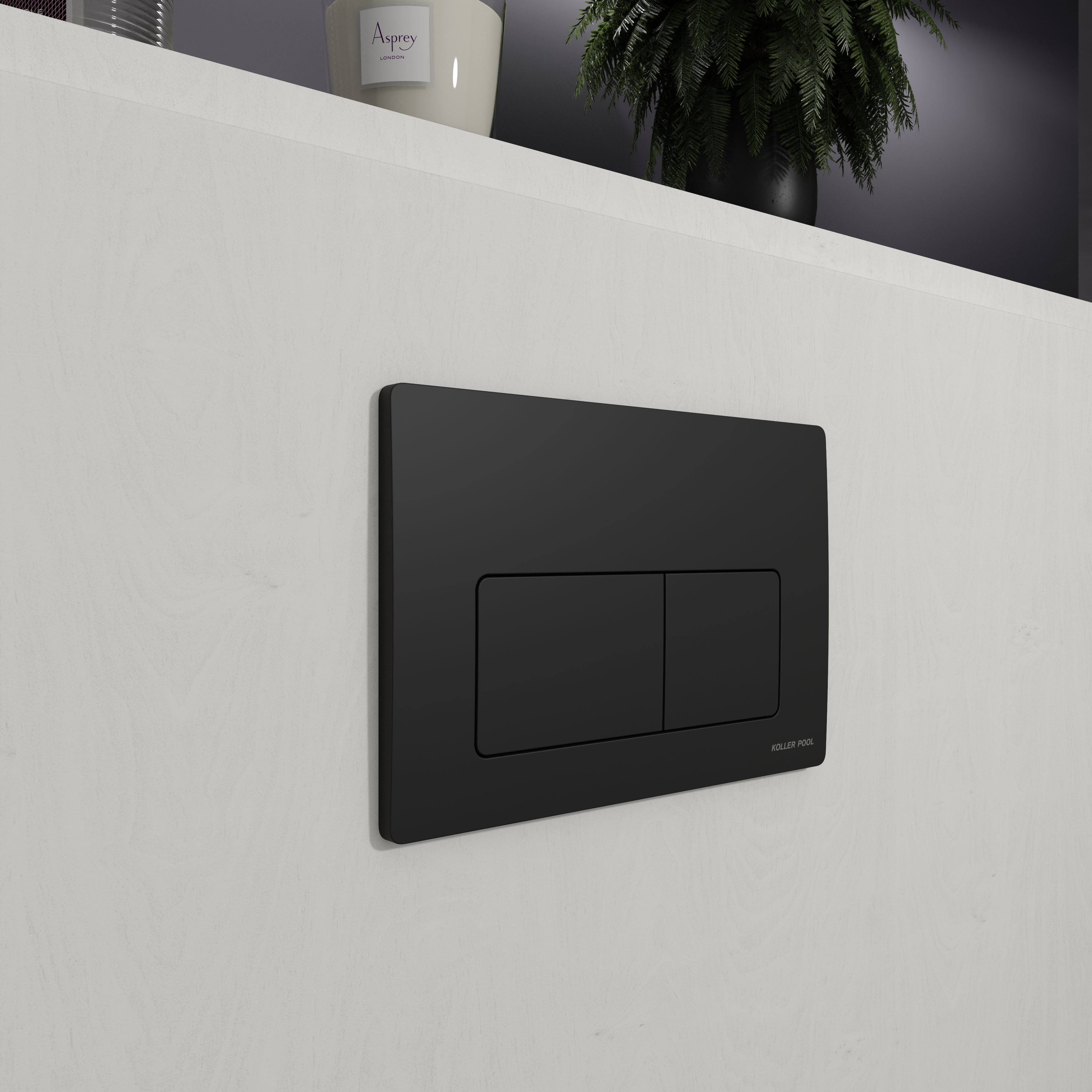 Kvadro Pro New панель змиву чорний