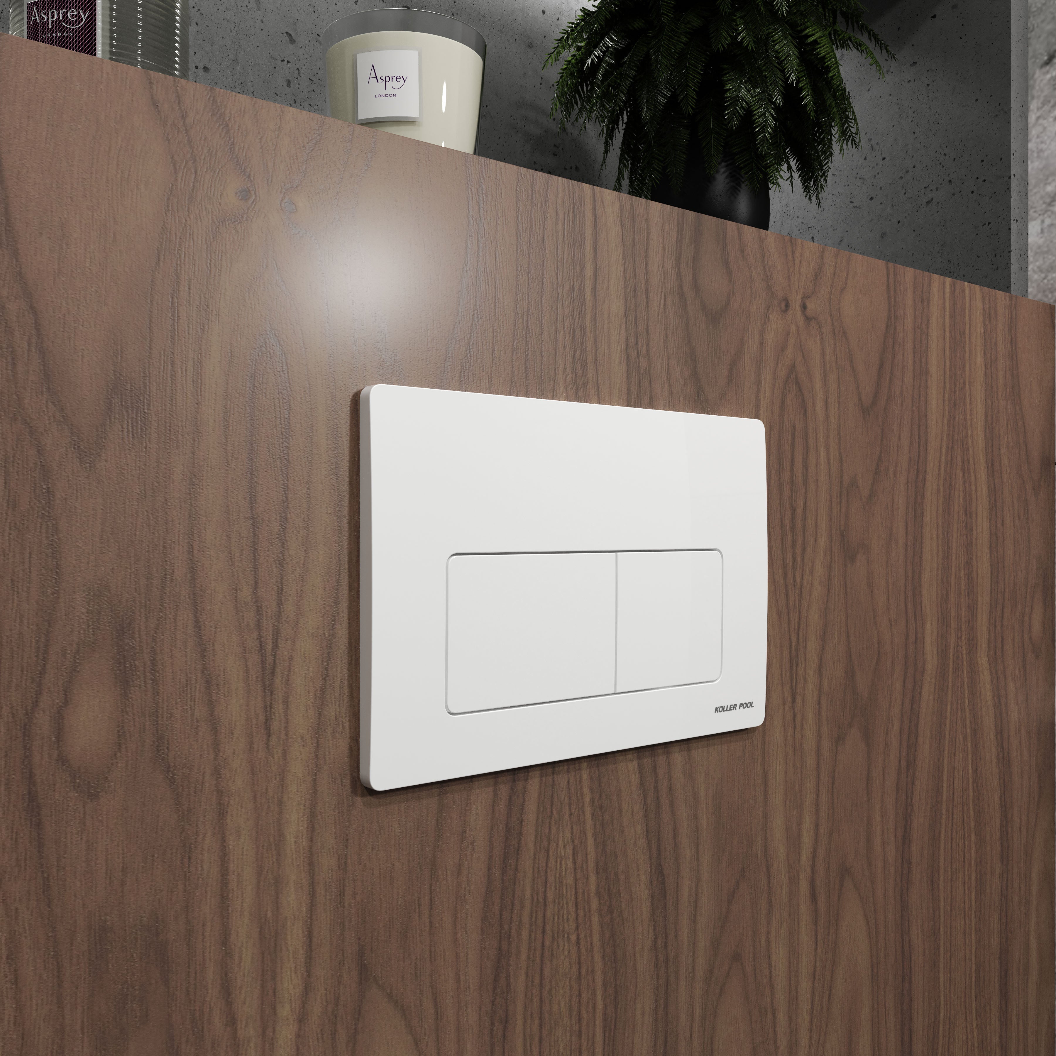 Kvadro Pro New Placa de accionamiento blanca