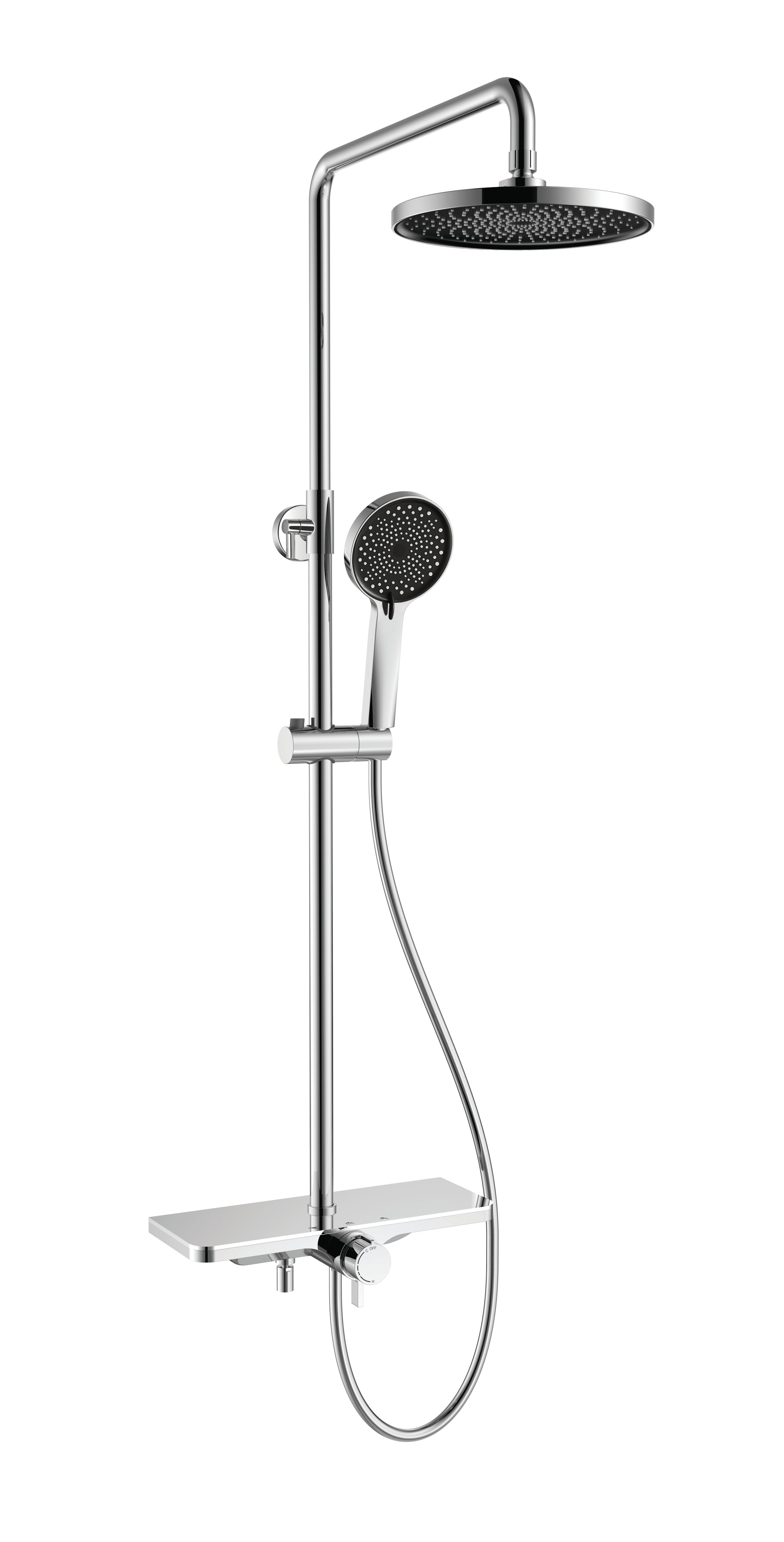 Trend New shower system, chrome