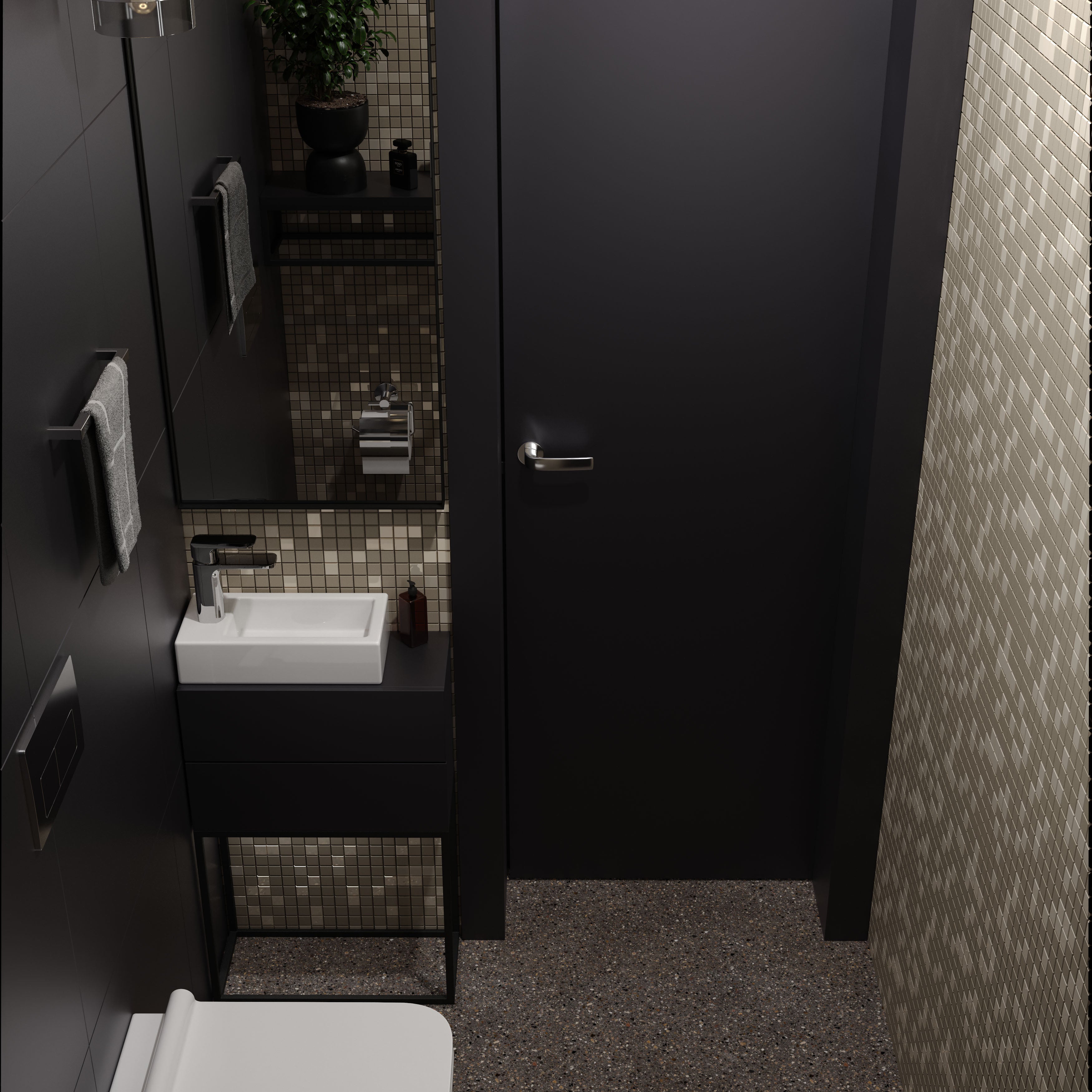 Kvadro umyvadlo 370*185 L (levé)