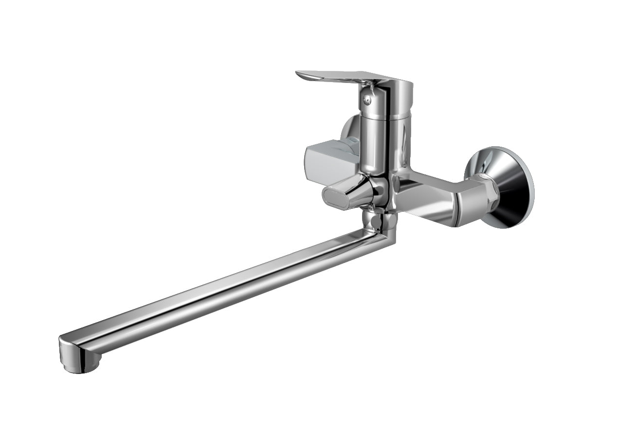 Twist universal faucet with long spout