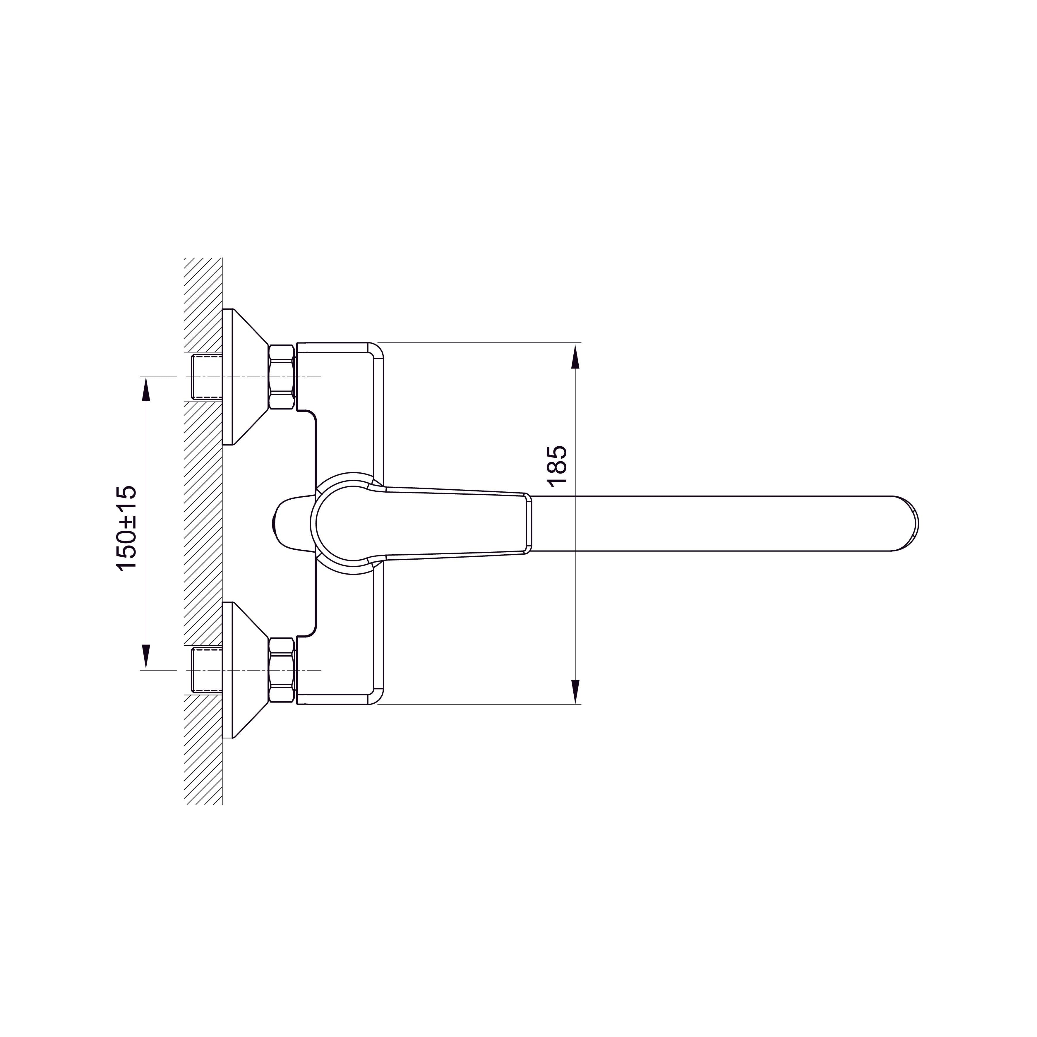 Edge змішувач універсальний довгий вилив