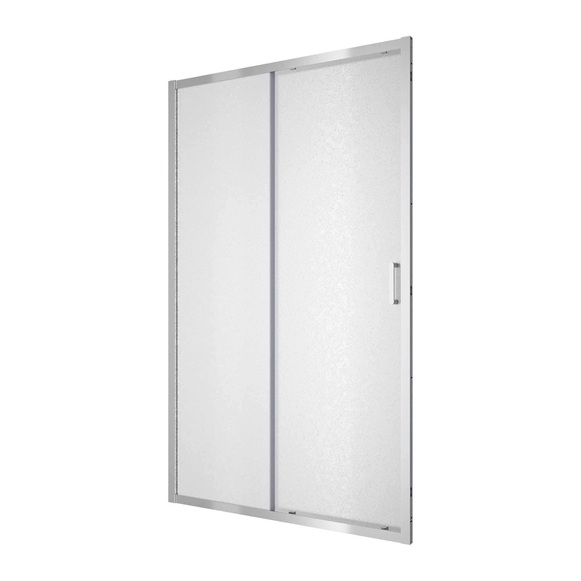 Line Pro sliding shower doors, two-piece, 1200mm, chrome, 6mm grape glass