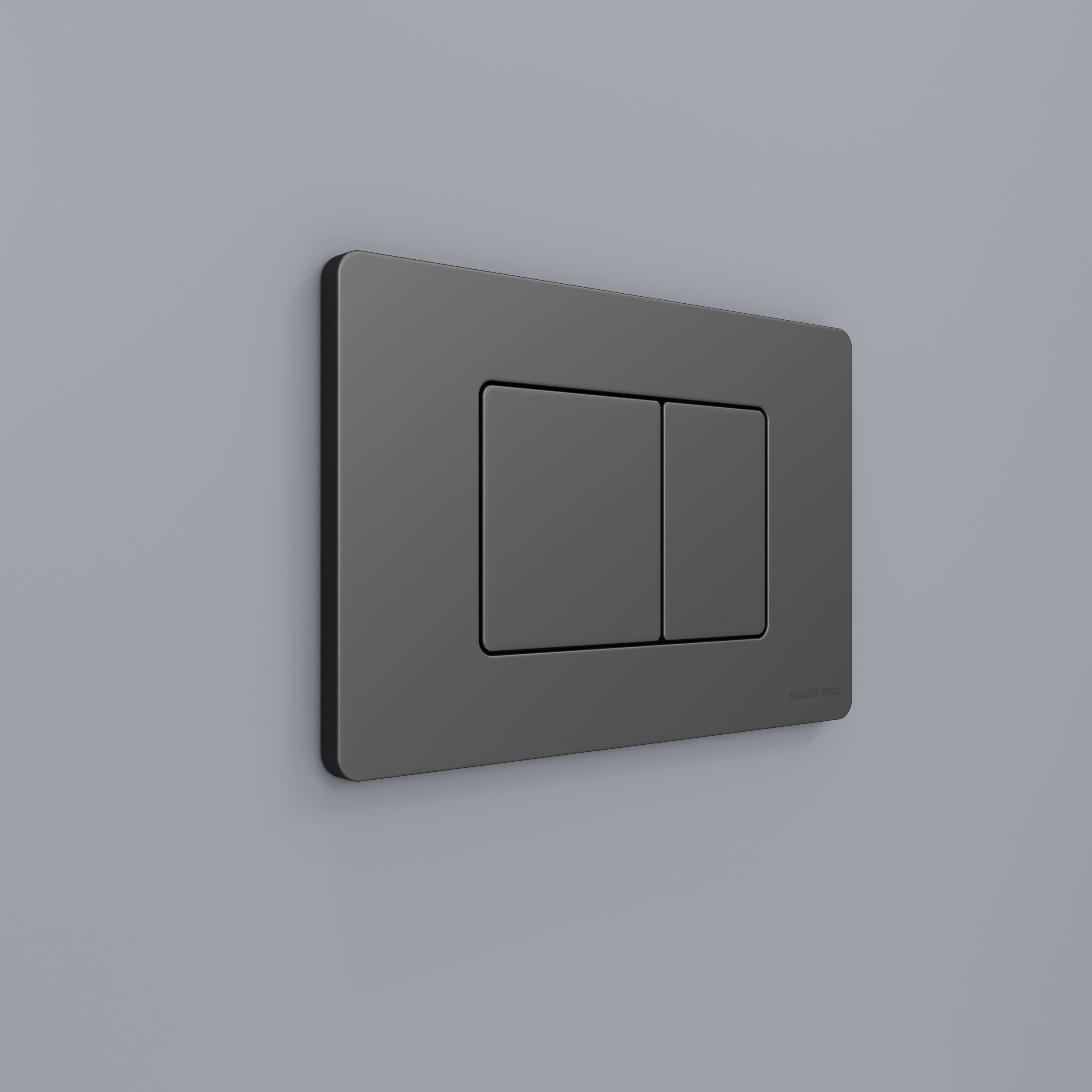 Cube M przycisk spłukujący polished aluminum