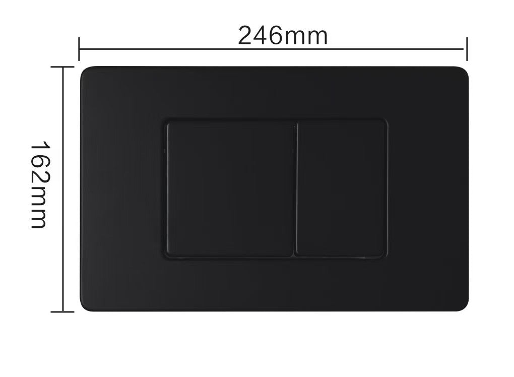 Cube M przycisk spłukujący czarny mat