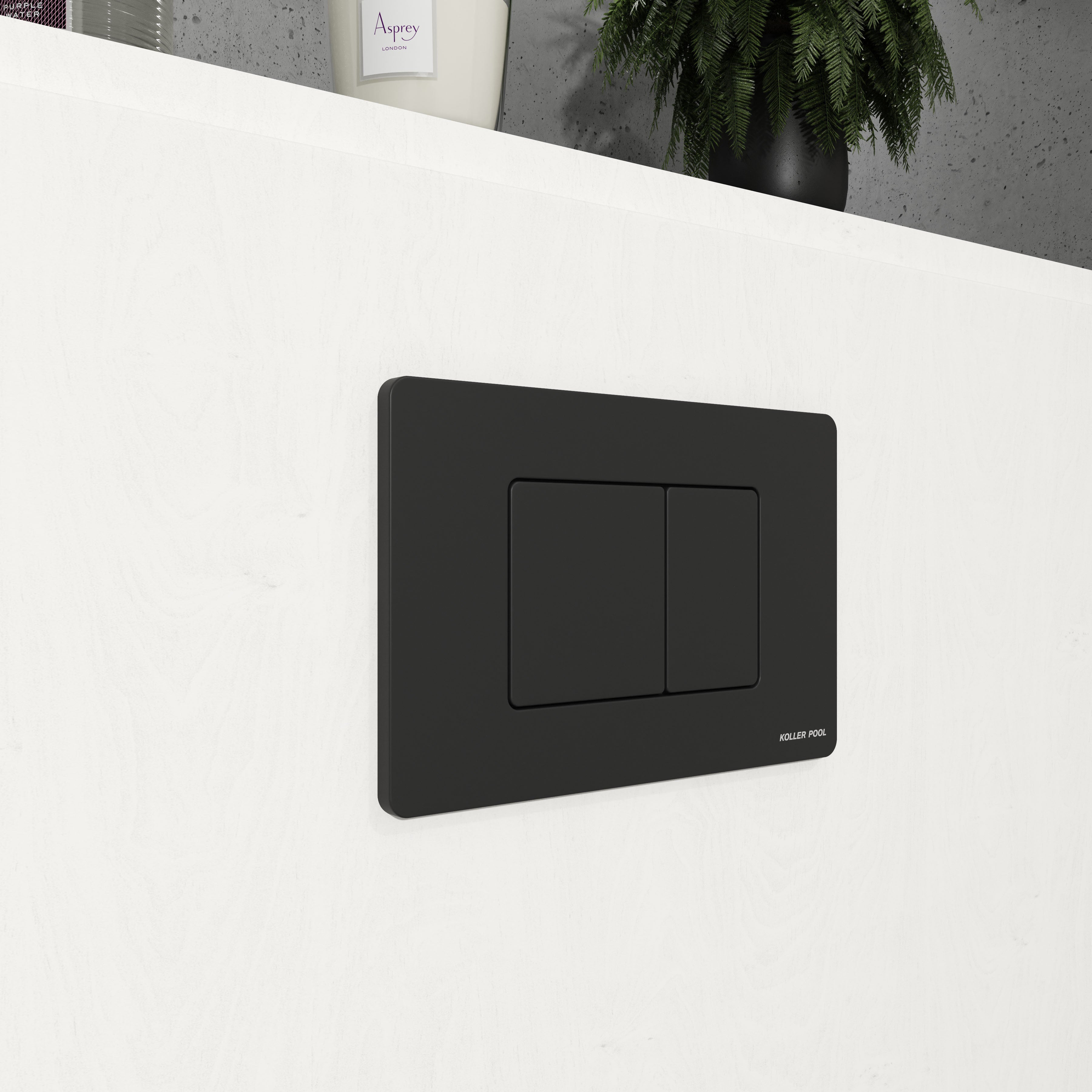 CUBE M панель змиву чорна black matt