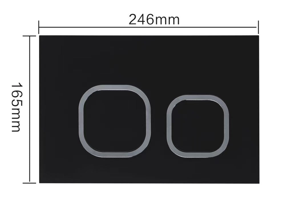 Neo Placa de accionamiento negro