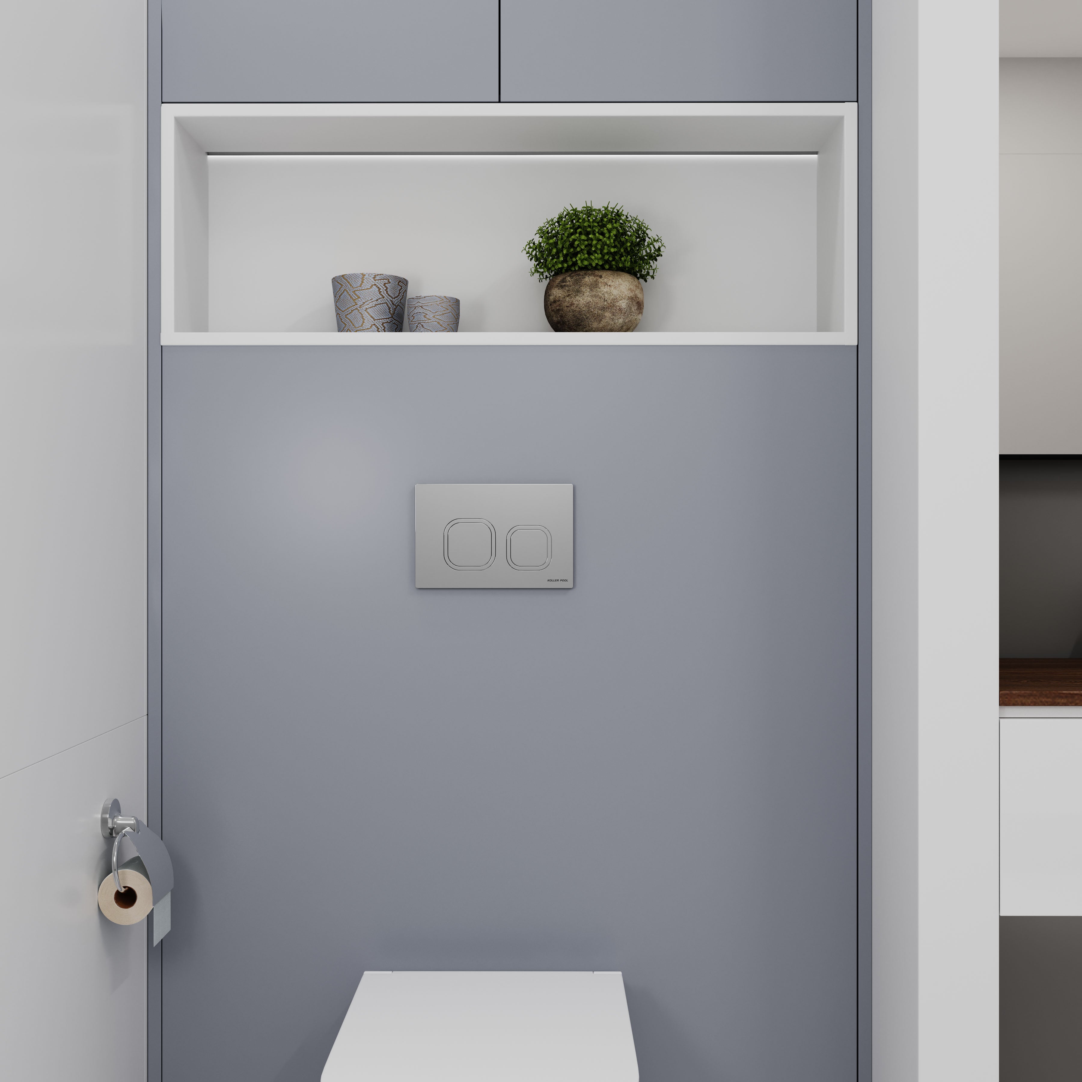 Neo przycisk spłukujący chrom połysk