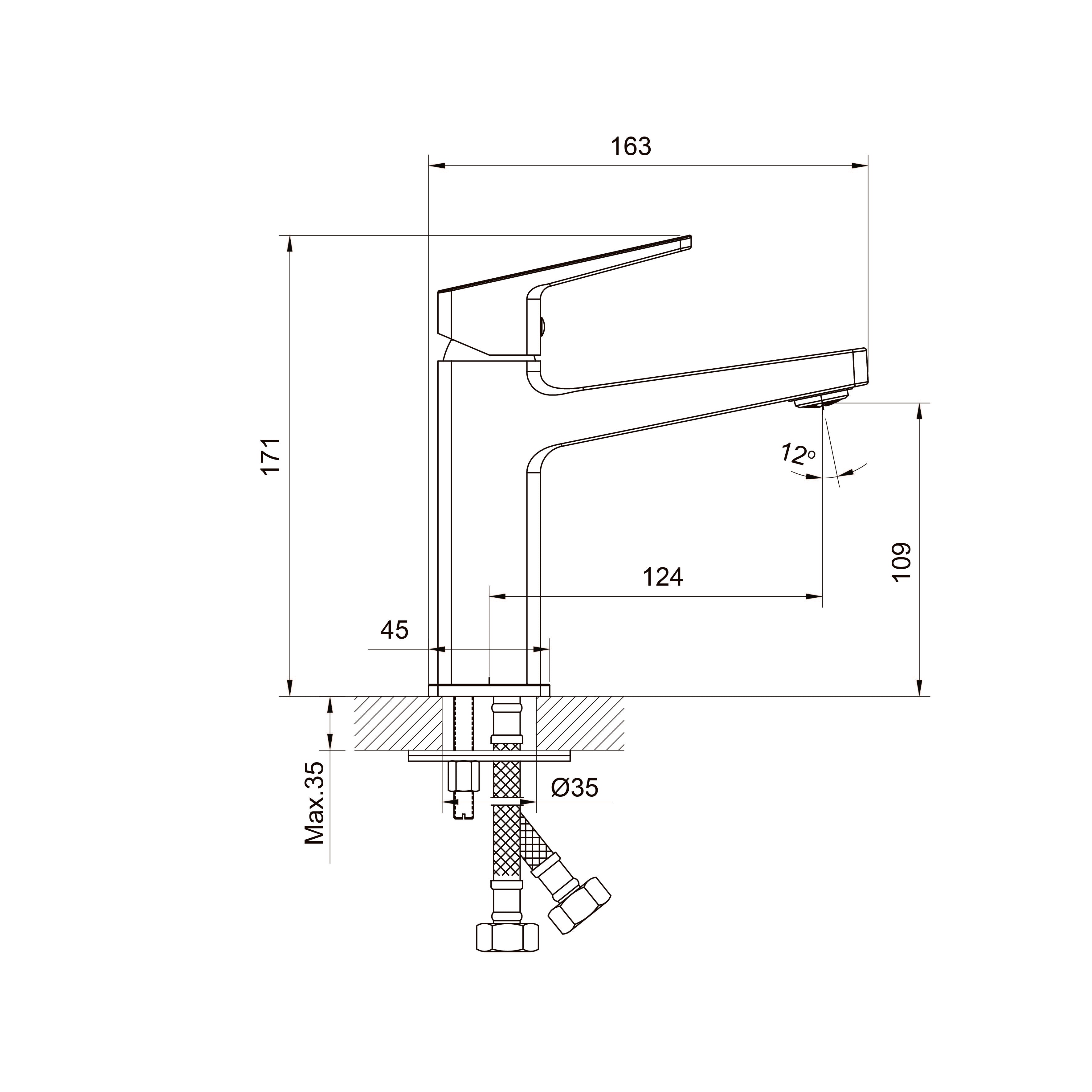 Cube Grifo para lavabo