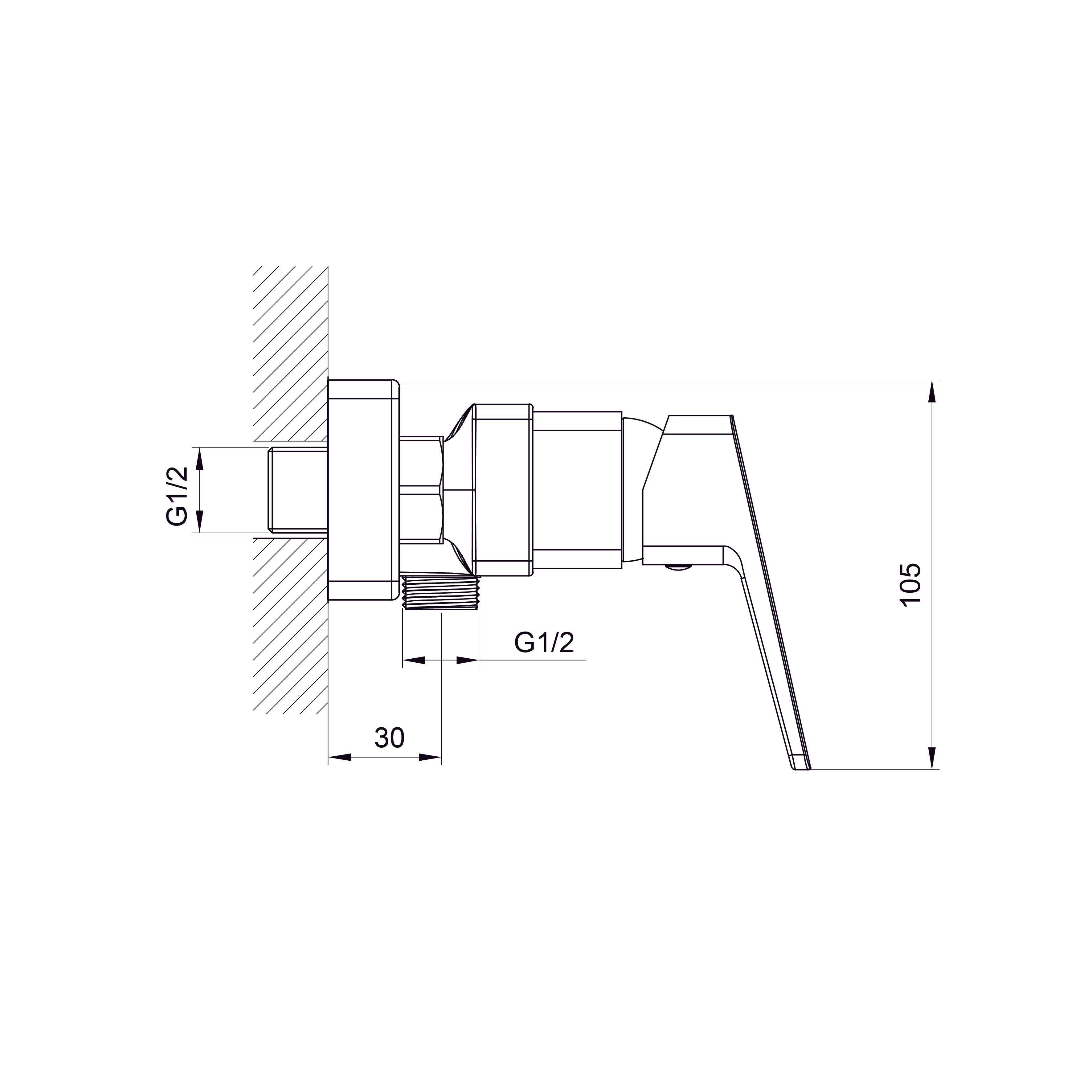 CUBE змішувач для душу