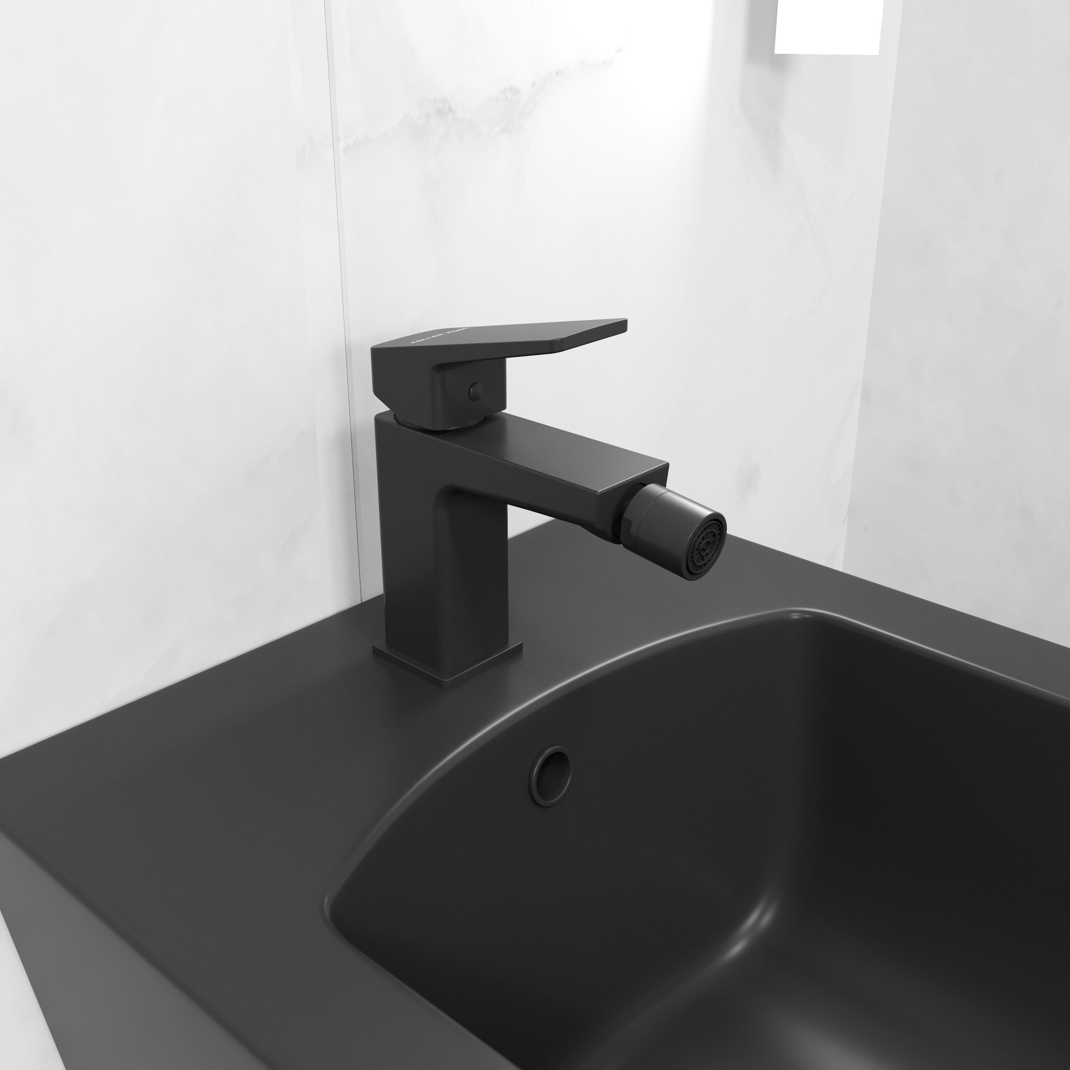 CUBE змішувач для біде, Black Matt