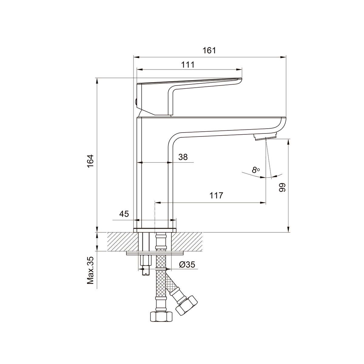 Integro Pro Grifo para lavabo