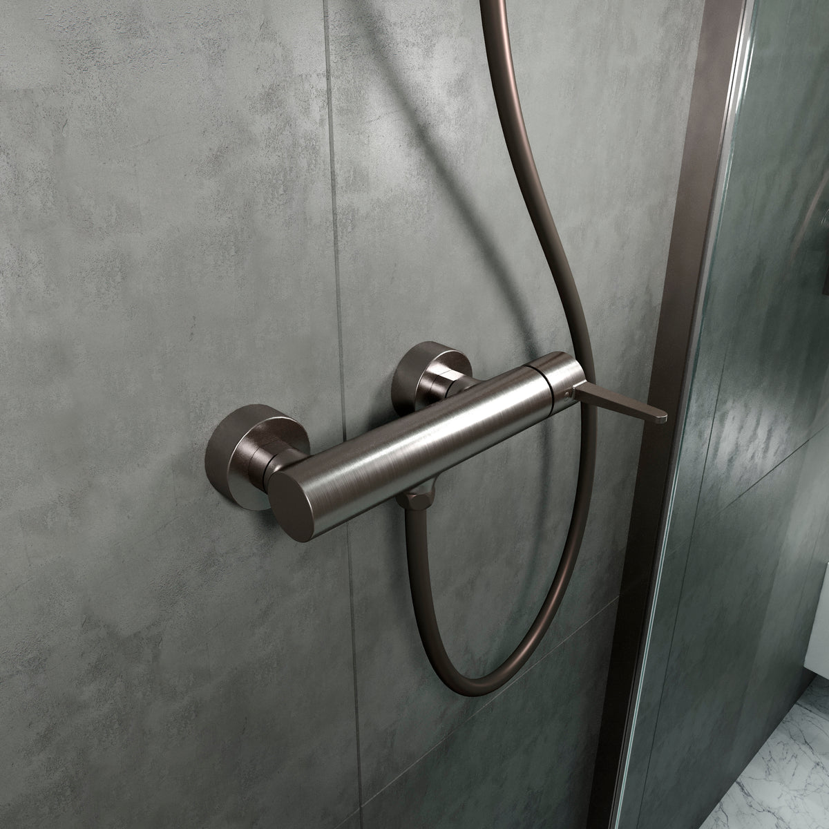 Dakota Grifo para ducha, Gun Grey