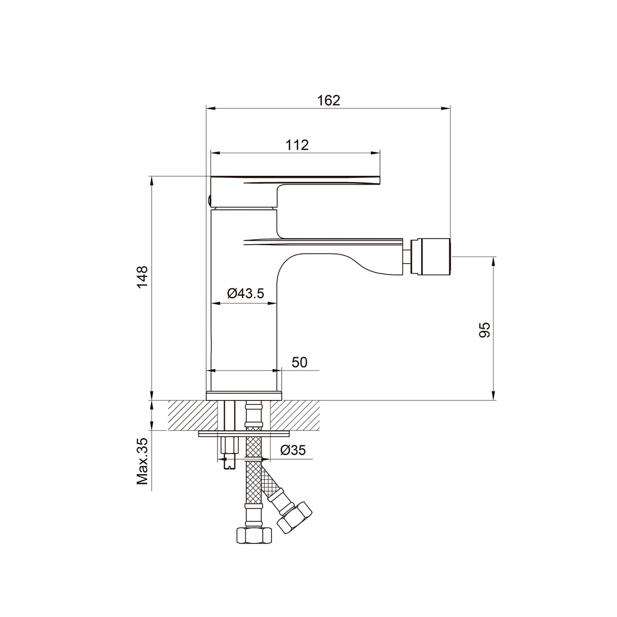 Line Pro bidet faucet