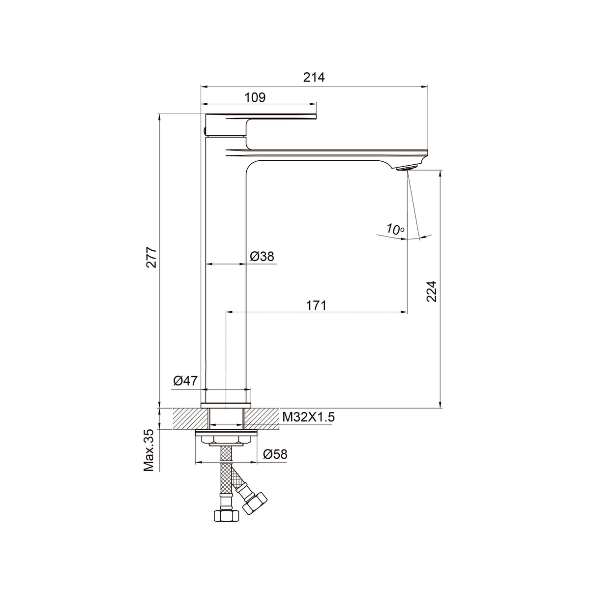 Line Pro XL Grifo para lavabo
