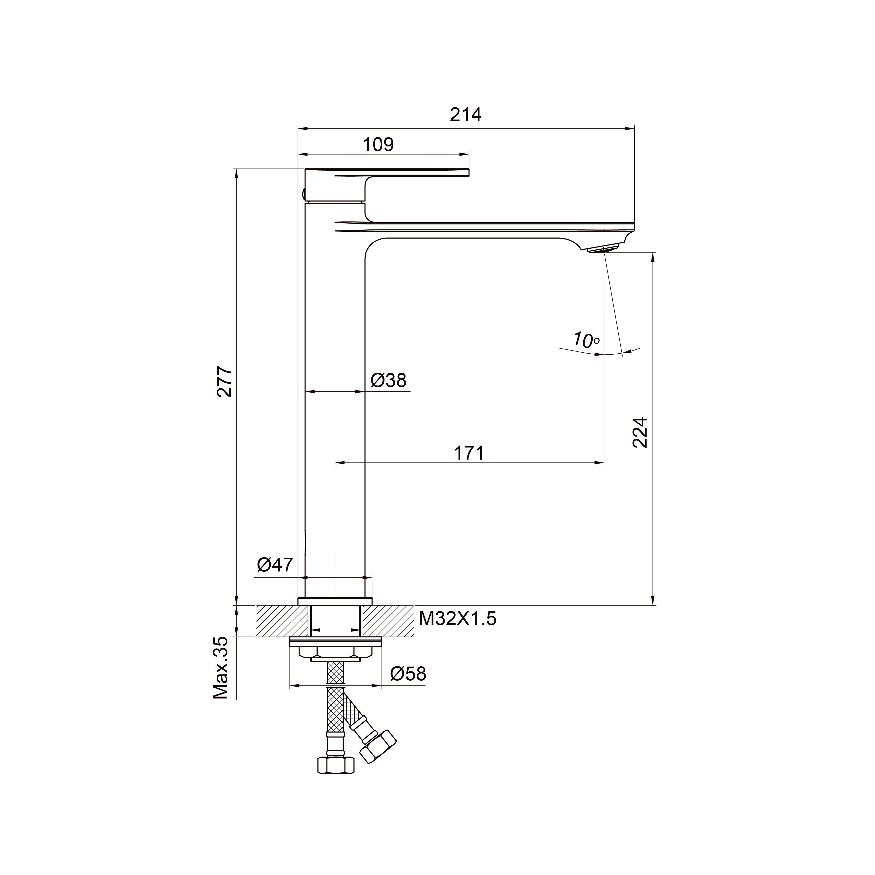Line Pro XL Waschtischarmatur