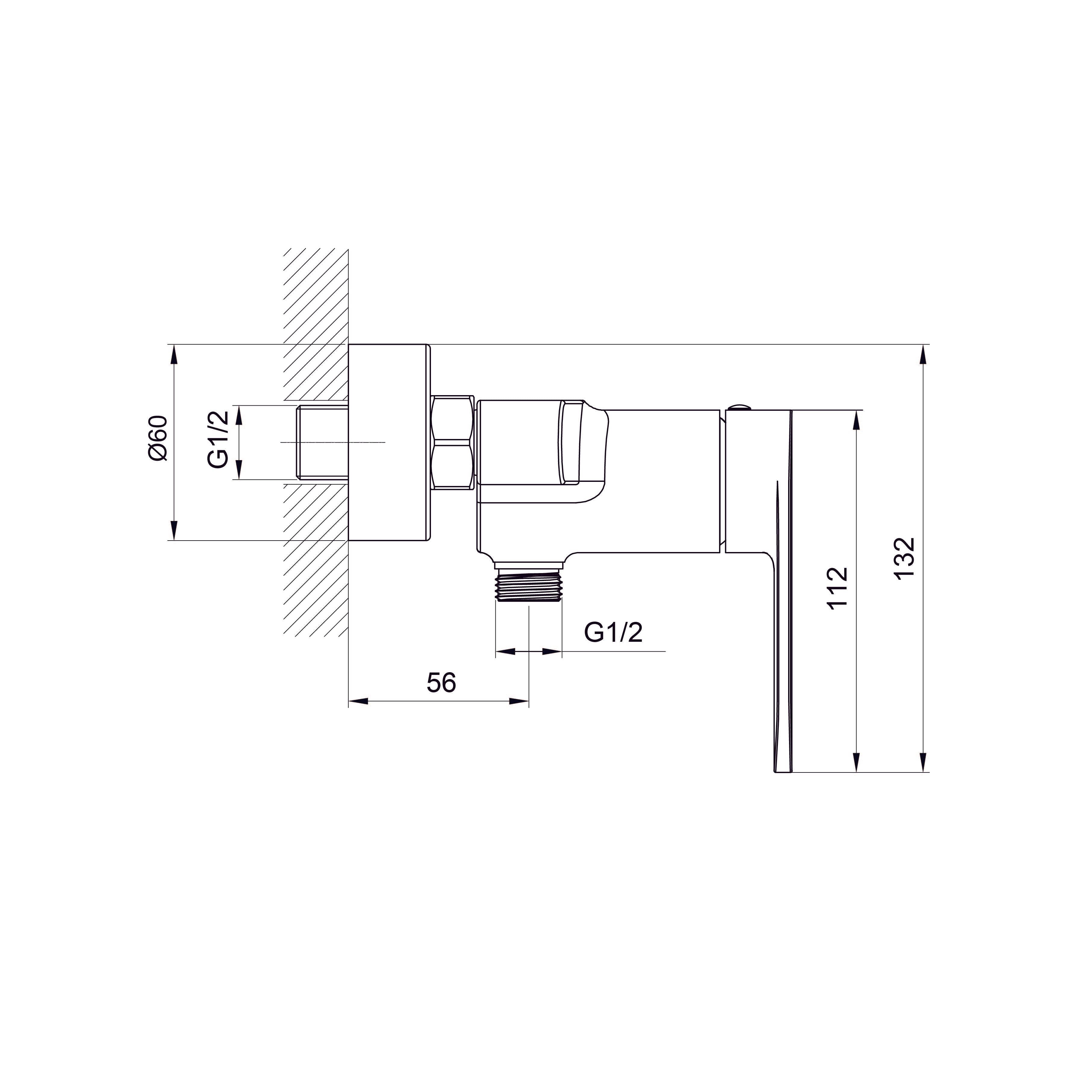 Line Pro Duscharmatur
