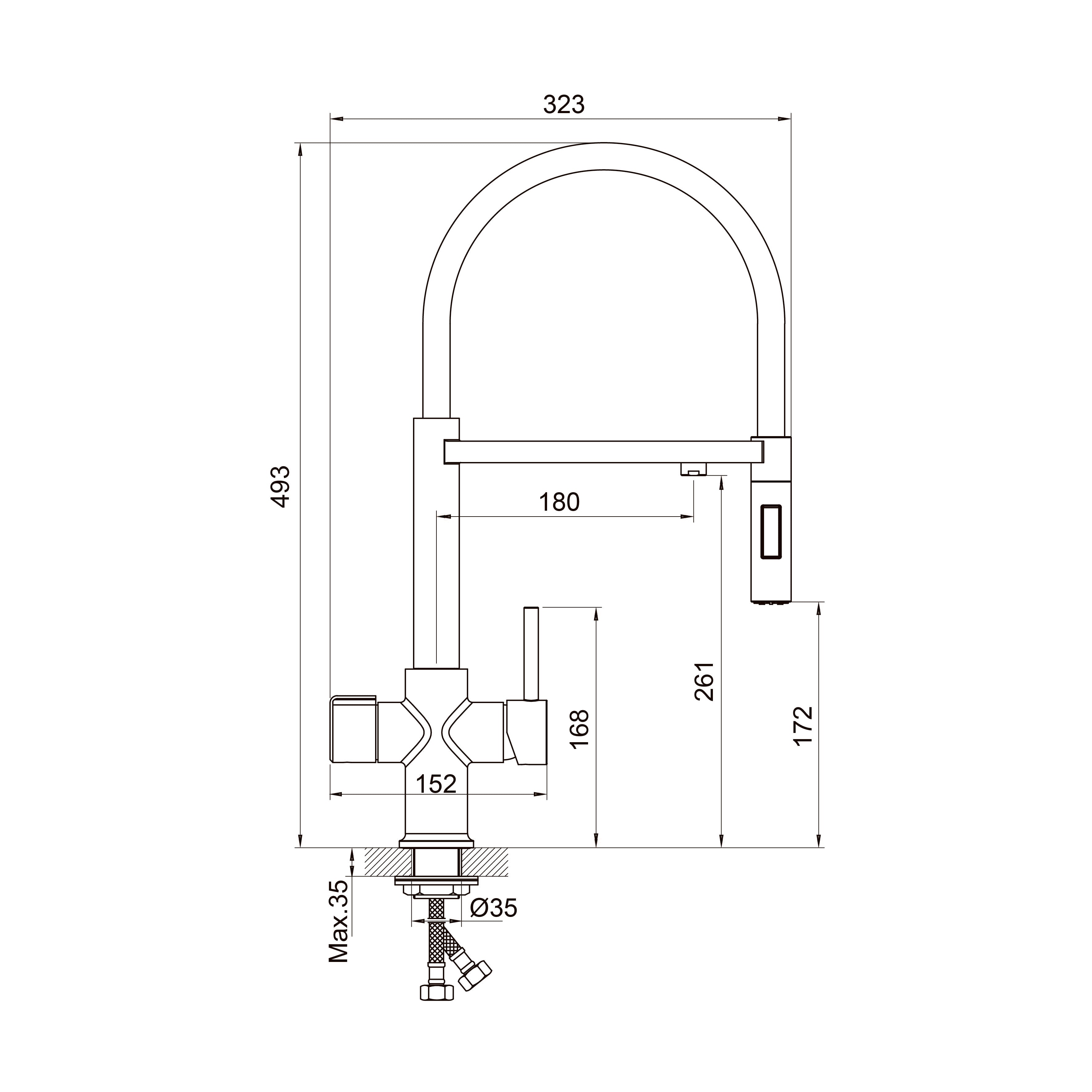 Kitchen Professional S-DUO Grifo para cocina