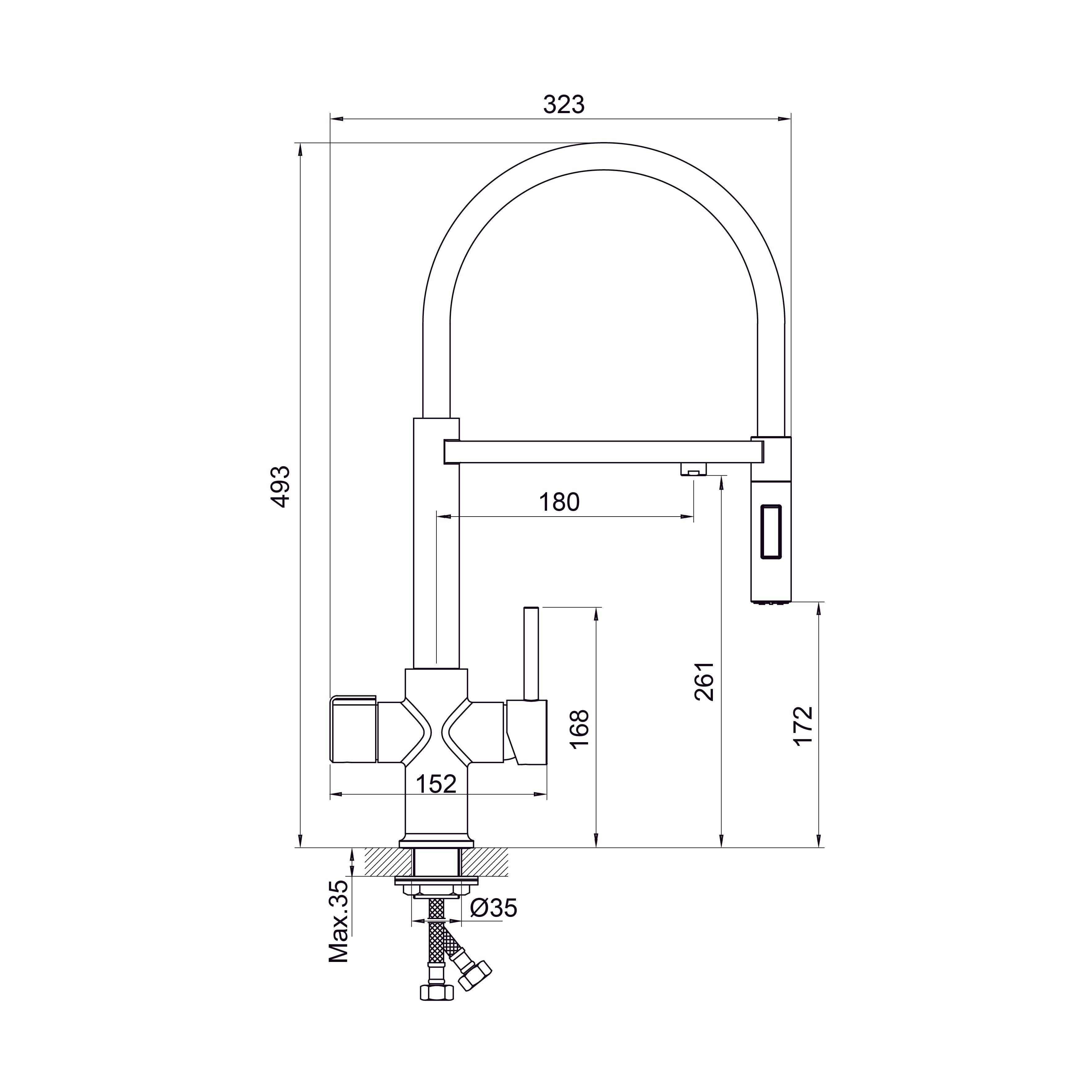 Kitchen Professional S-DUO Grifo para cocina