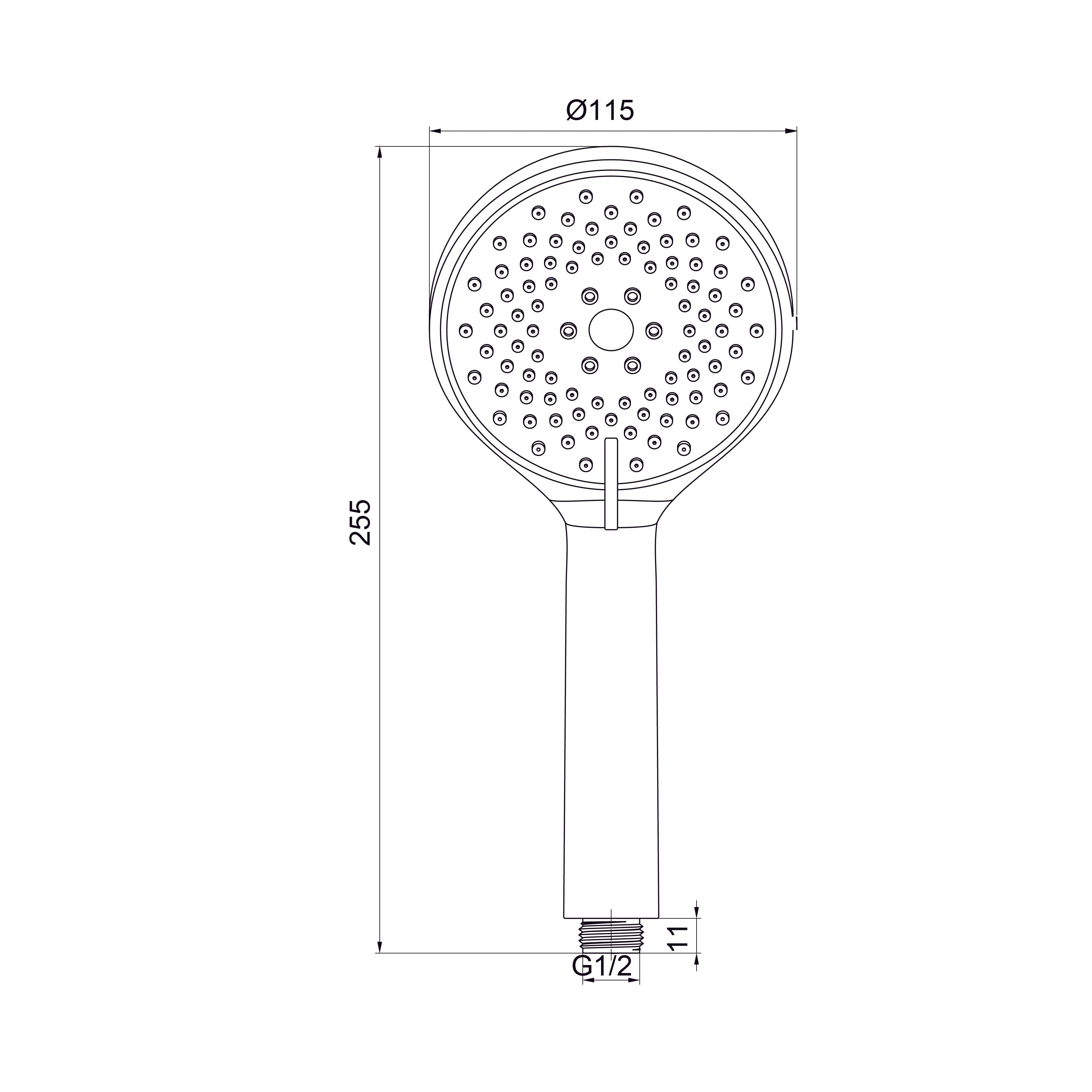 Handbrause PRO-2 Chrom 3 Modi (Regen/Nebel/Gemischt)