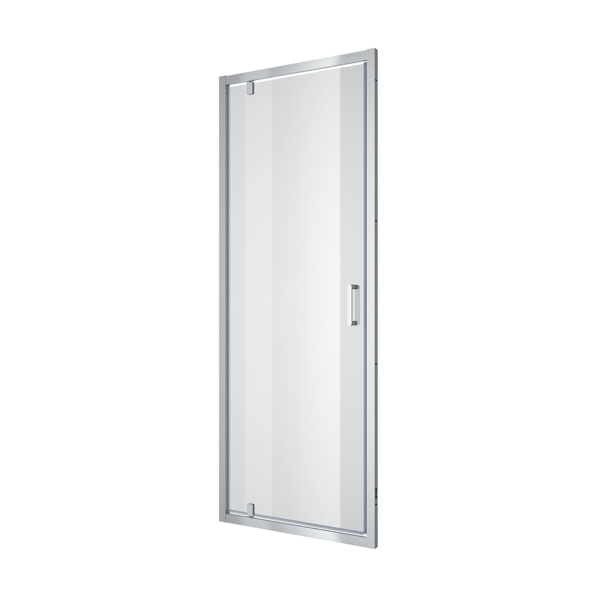 Line Pro hinged shower door, single piece, 800 mm, chrome, 6mm clear glass